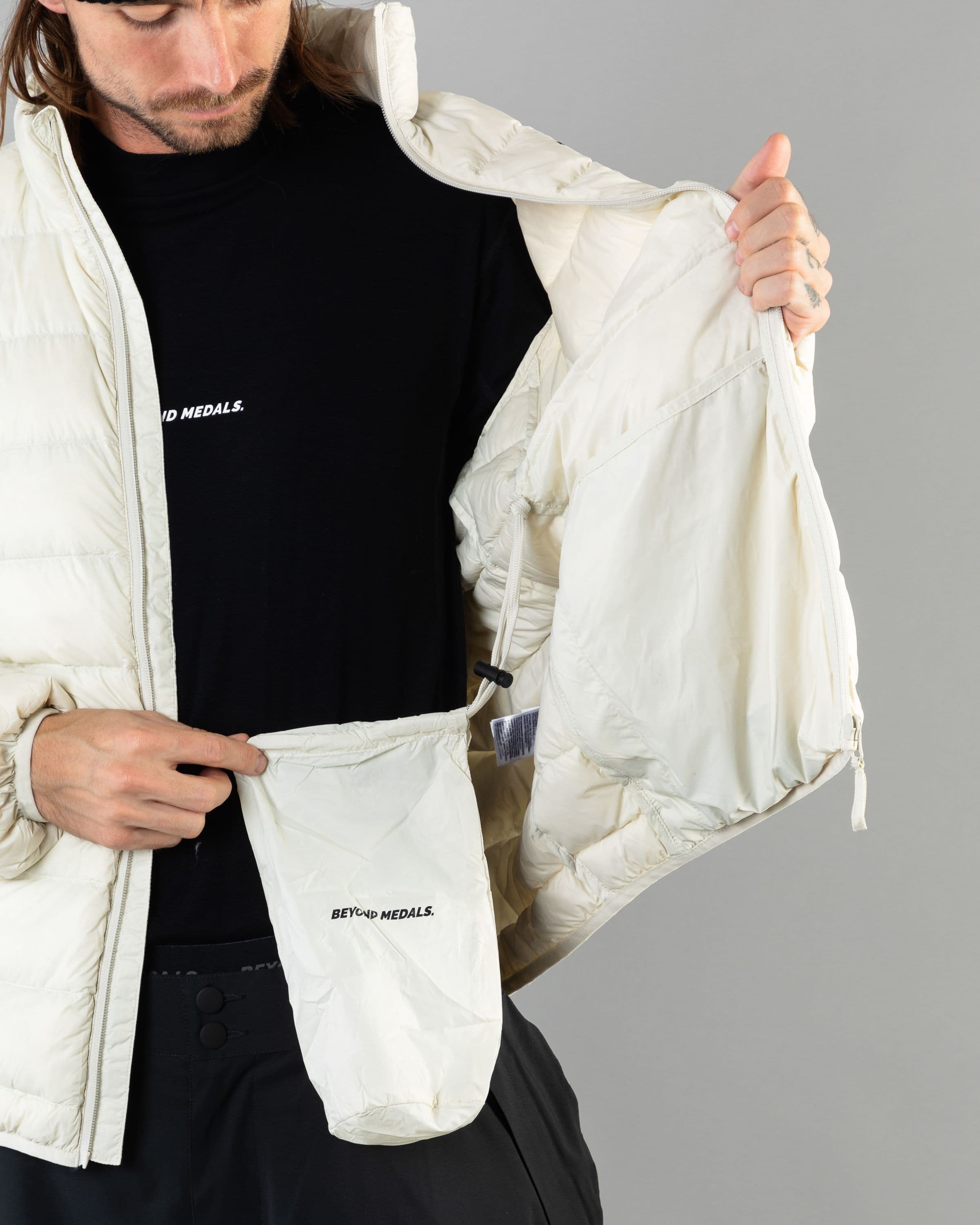 Packable Down Jacket Off White