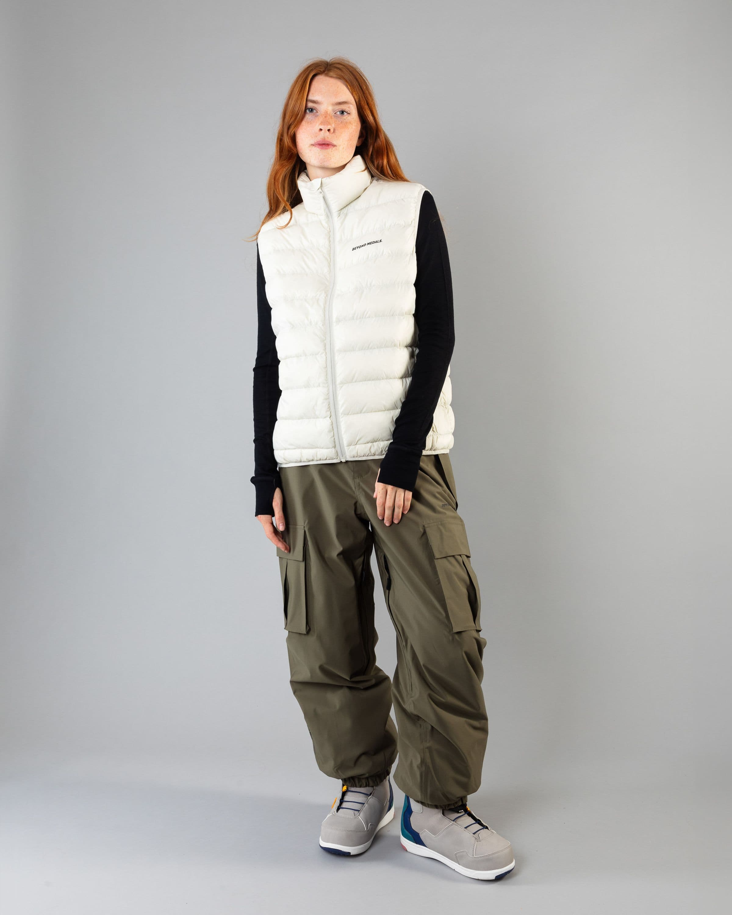 Packable Down Vest Off White