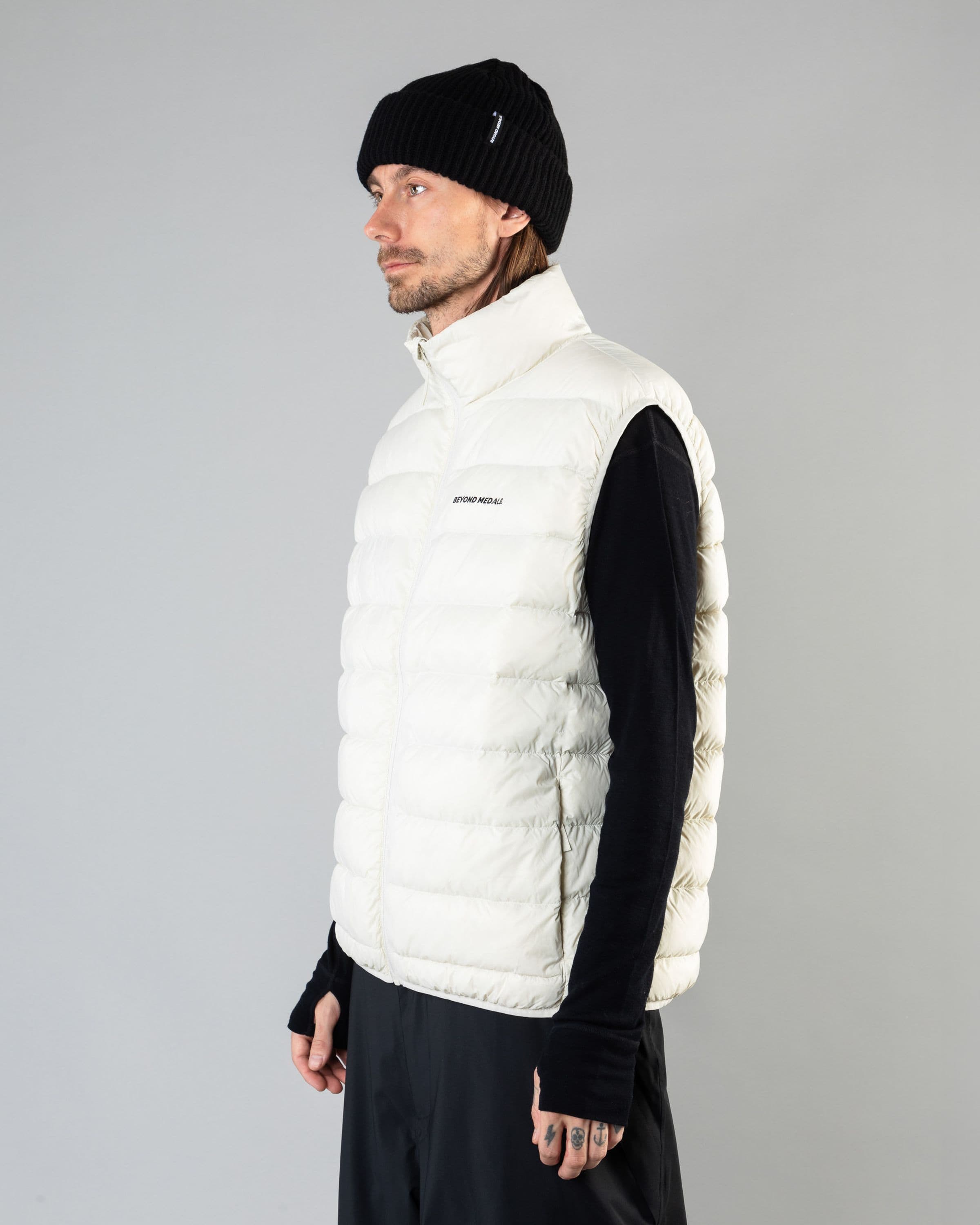 Packable Down Vest Off White