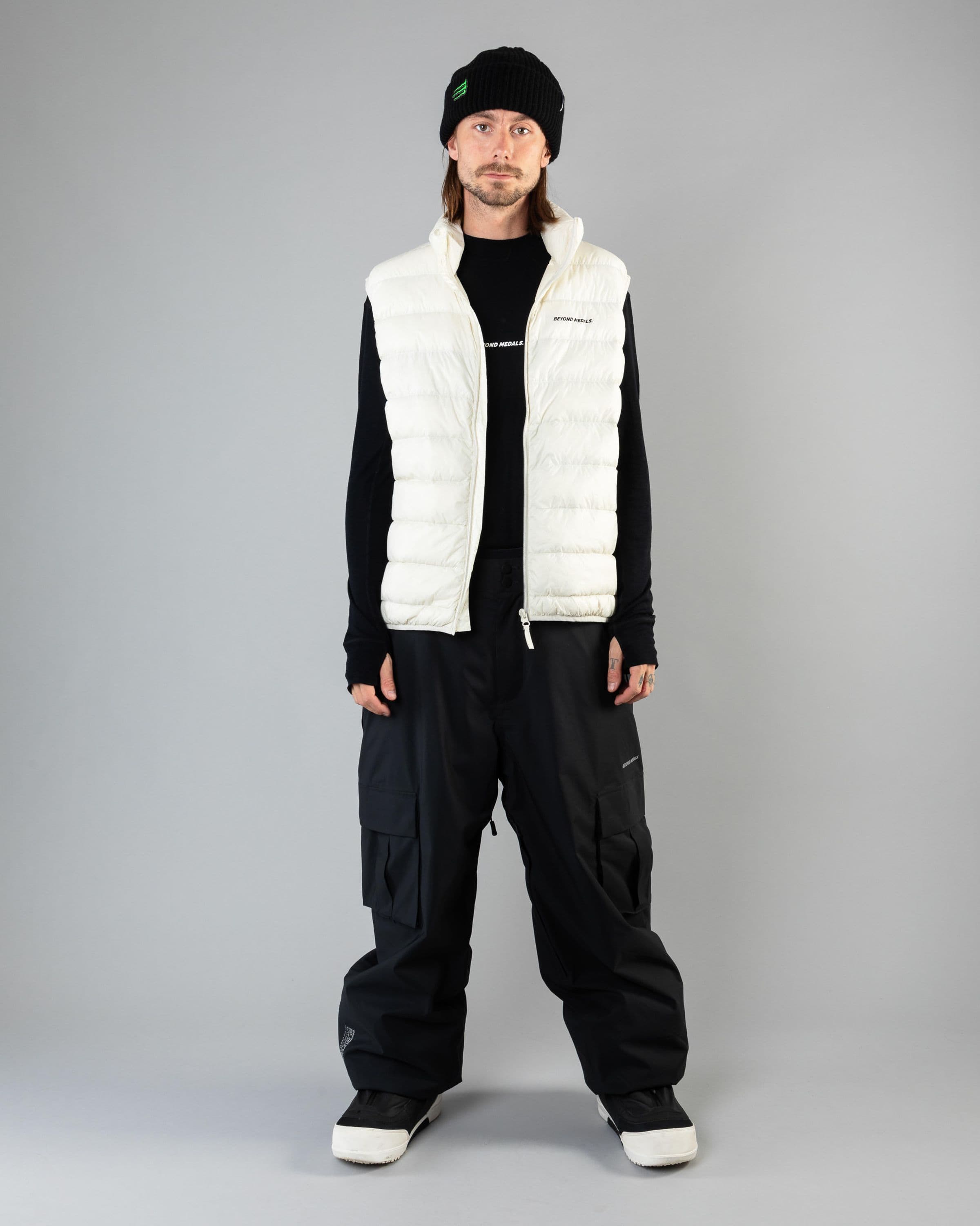 Packable Down Vest Off White
