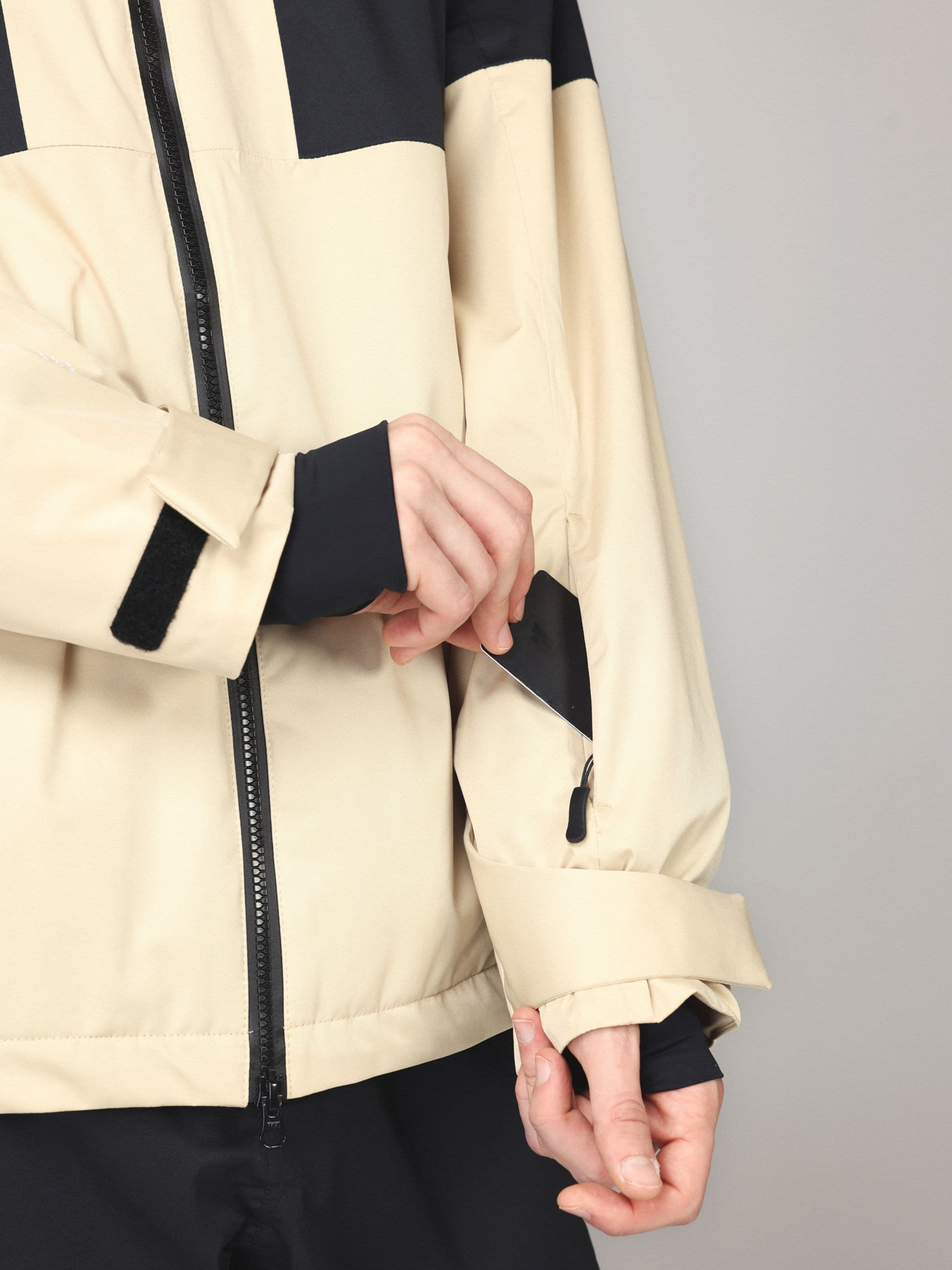 Waterproof jacket, Full Zip Jkt in green worn by model, Beyond Medals, 2024