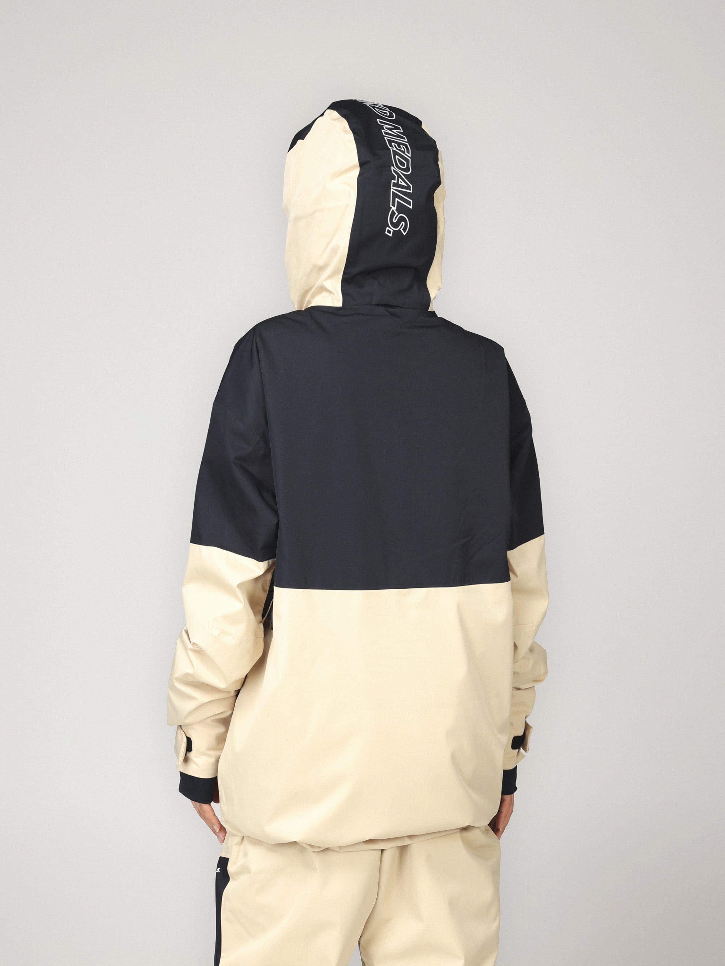 Waterproof jacket, Full Zip Jkt in green worn by model, Beyond Medals, 2024