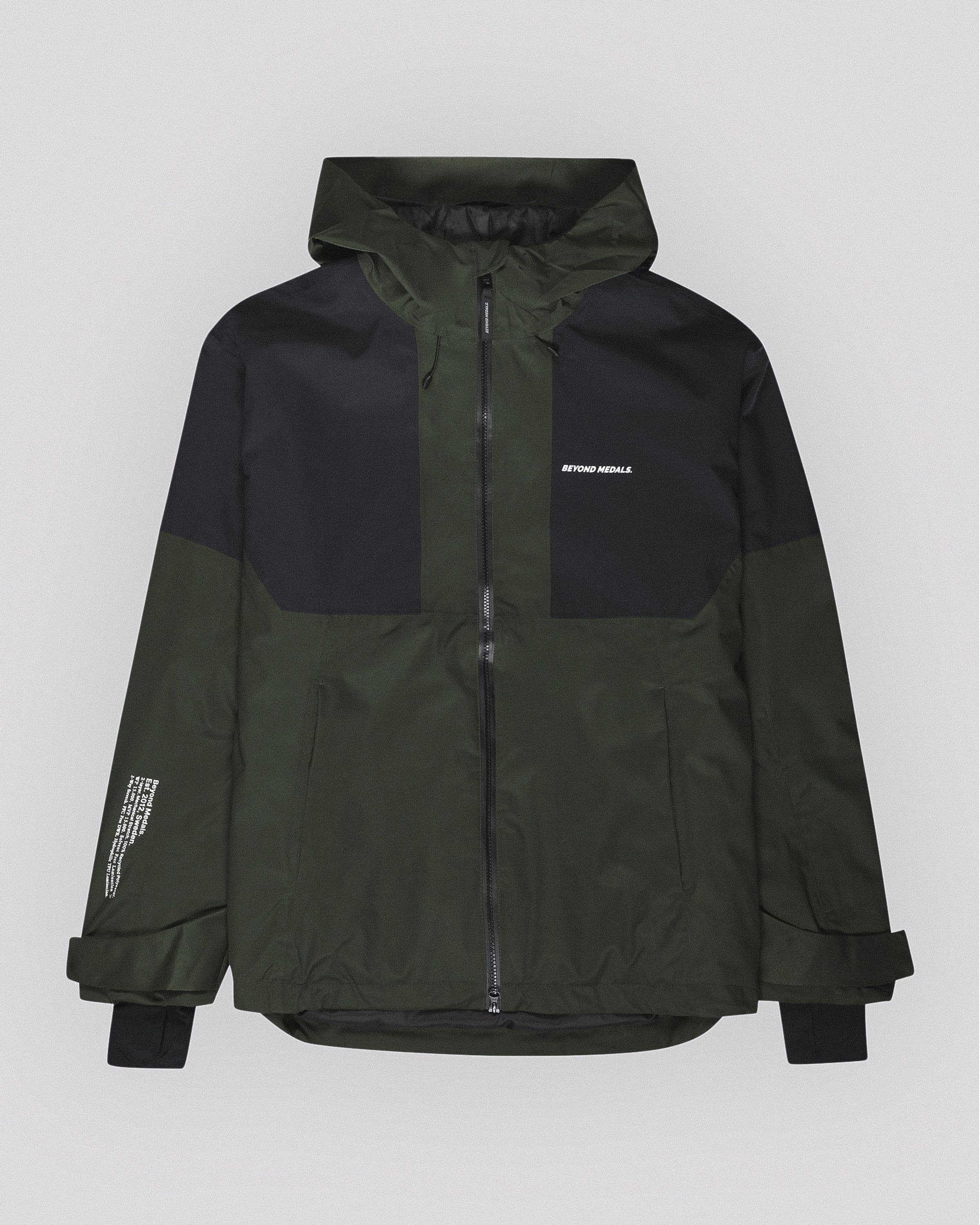 Outwear clothing, Full Zip Jkt in green worn by model, Beyond Medals, 2024