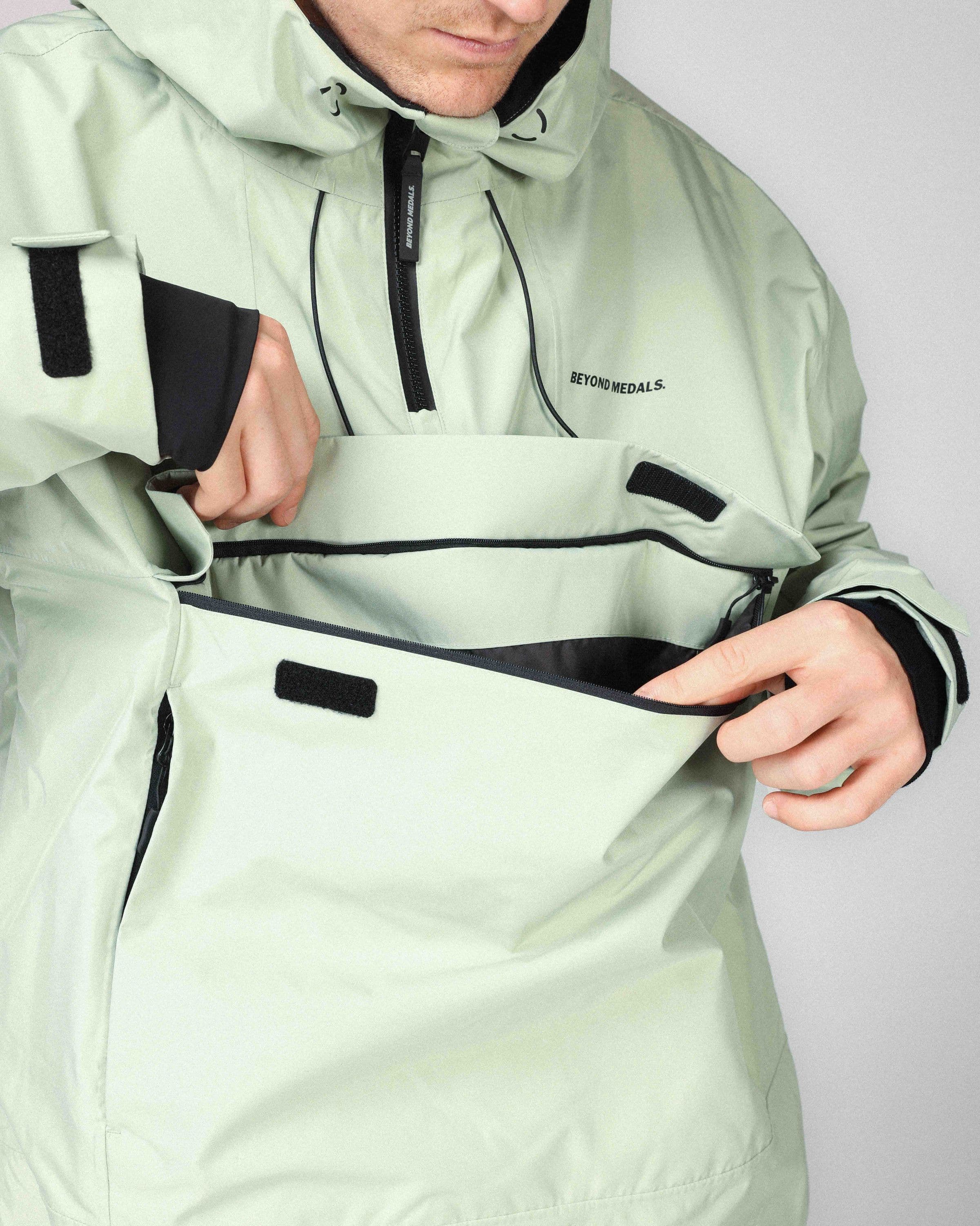 Water resistant jacket, Anorak 2L in black worn by LUDVIG BILLTOFT, Beyond Medals, 2024