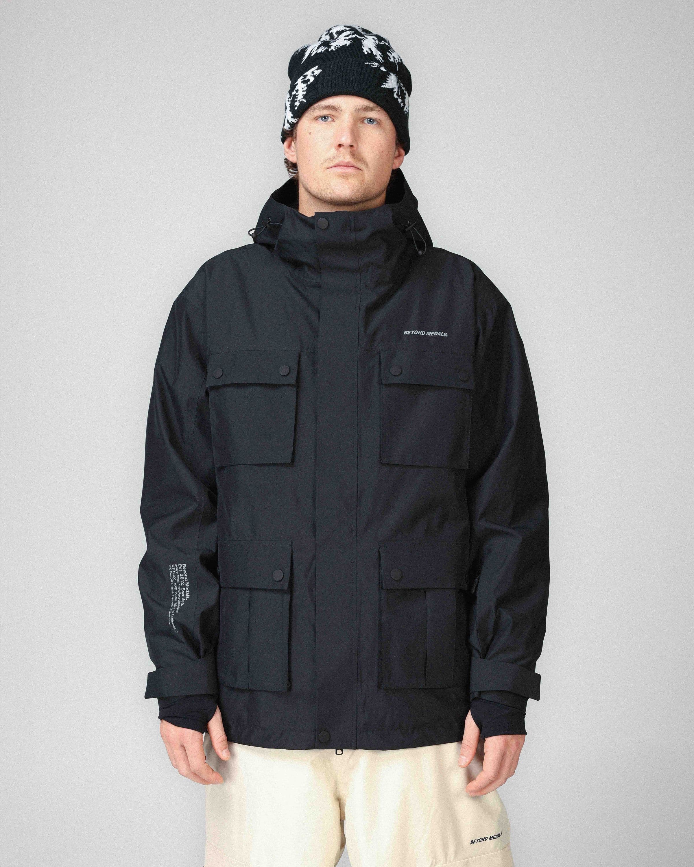 Winter snow jackets, Cargo Jacket in beige worn by TOR LUNDSTRÖM, Beyond Medals, 2024