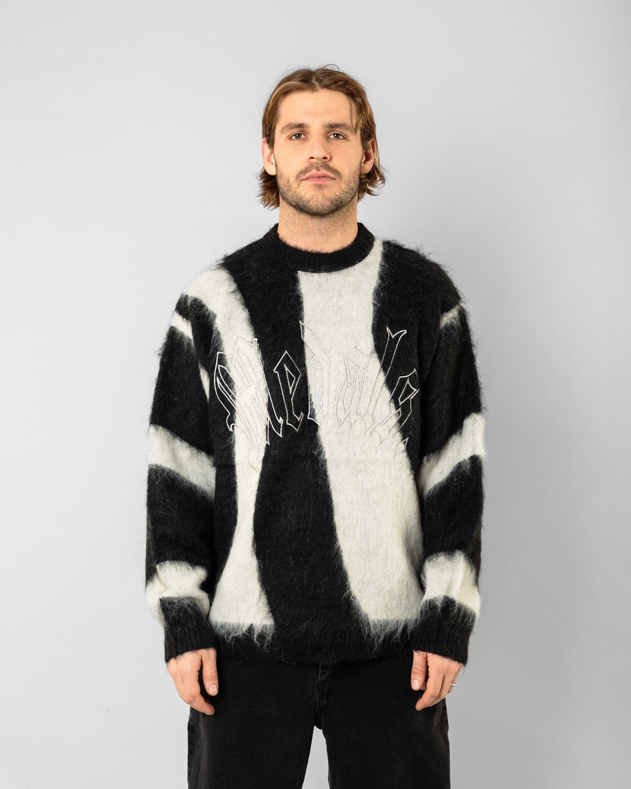 Beyond Medals Fluffy Sweater in white product image 2024 Fluffy Sweater