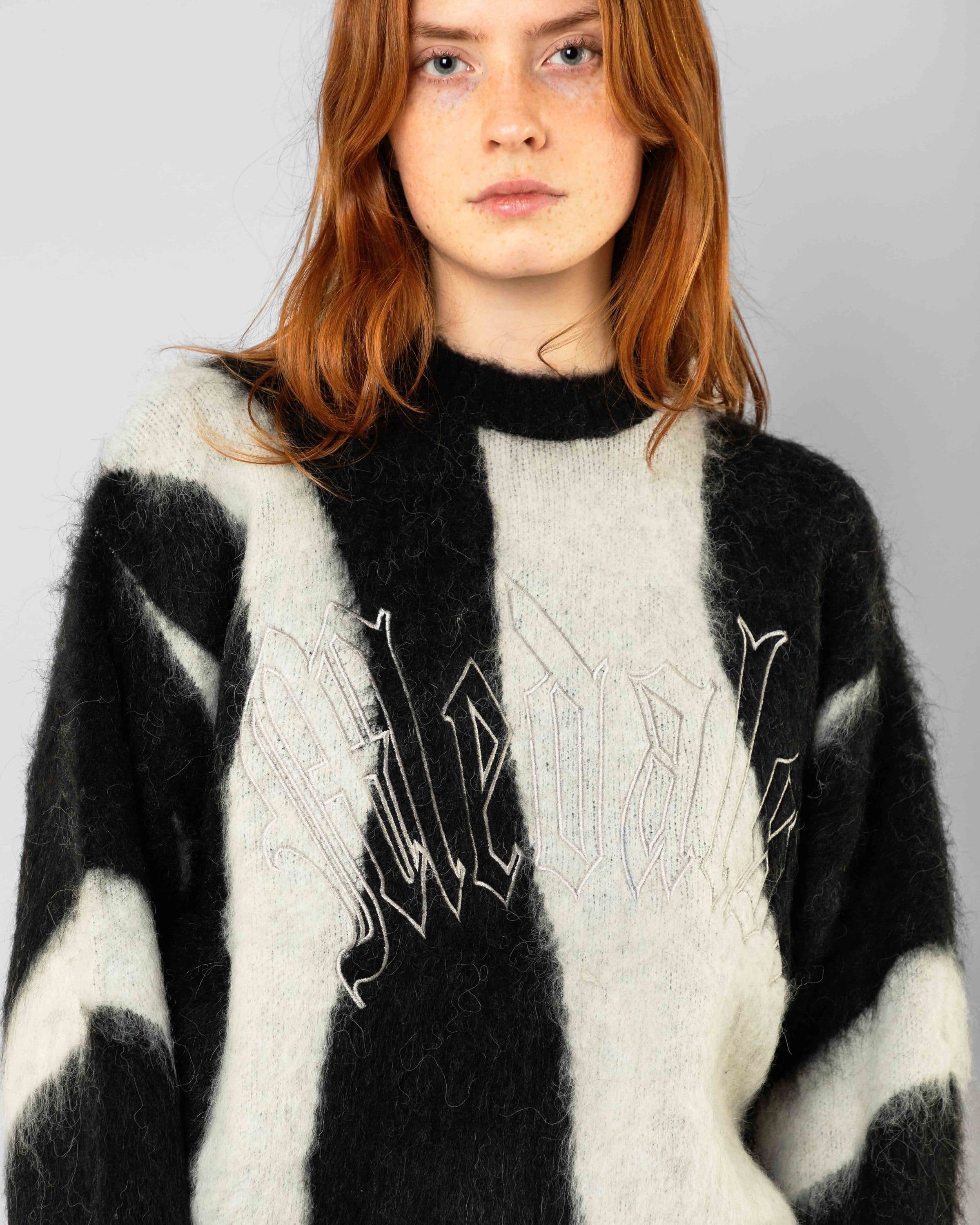 Beyond Medals Fluffy Sweater in white product image 2024 Fluffy Sweater