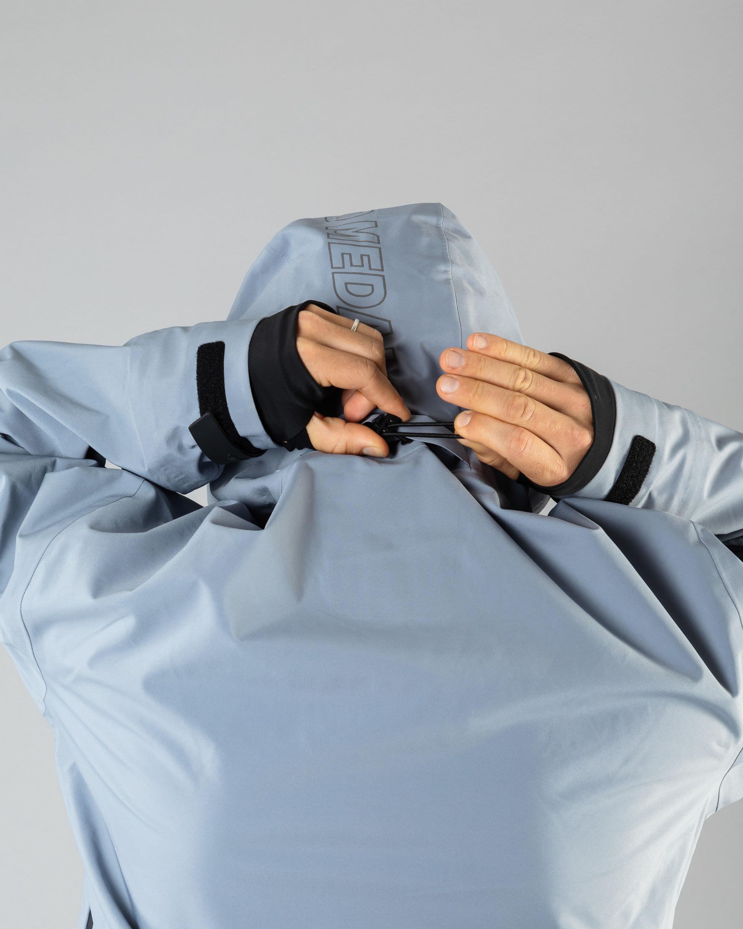 Outerwear clothing, pro tech jacket 3l in pale blue worn by TOR LUNDSTRÖM, Beyond Medals, 2024, detail2