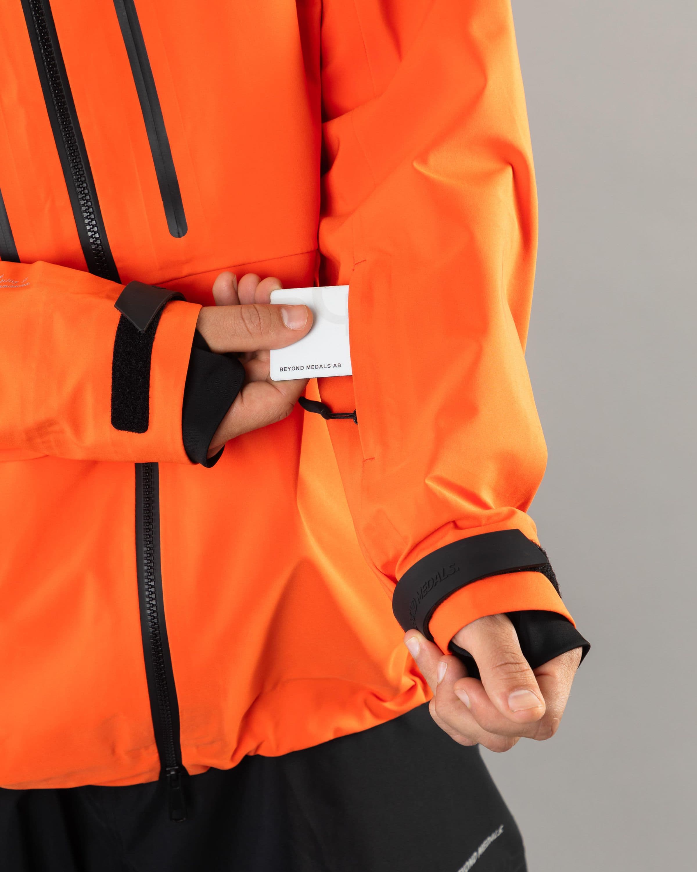 Outerwear clothing, pro tech jacket 3l in orange worn by LUDVIG BILLTOFT, Beyond Medals, 2024, detail3