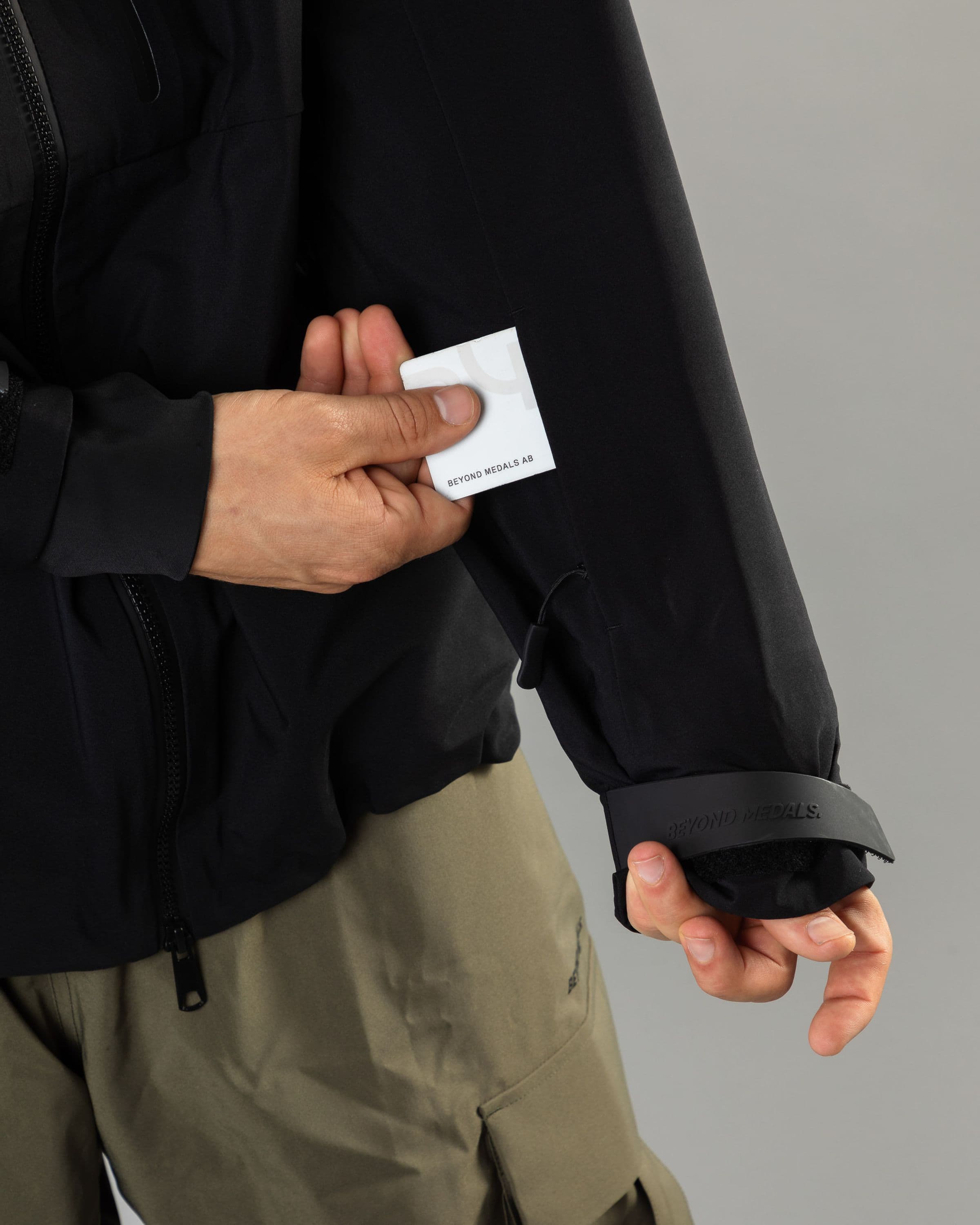 Outerwear clothing, pro tech jacket 3l in black worn by LUDVIG BILLTOFT, Beyond Medals, 2024, detail7