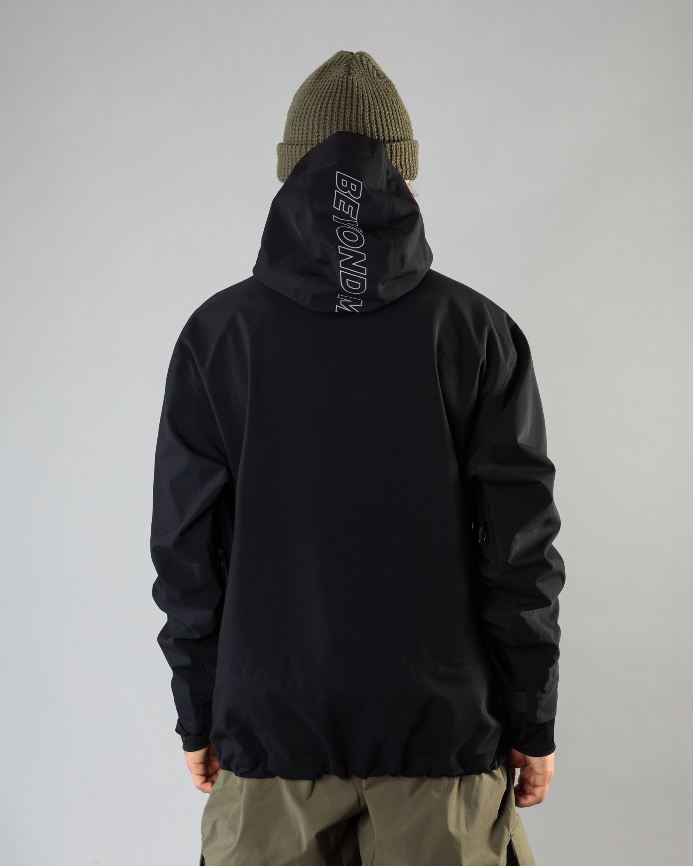 Outerwear clothing, pro tech jacket 3l in black worn by LUDVIG BILLTOFT, Beyond Medals, 2024, back