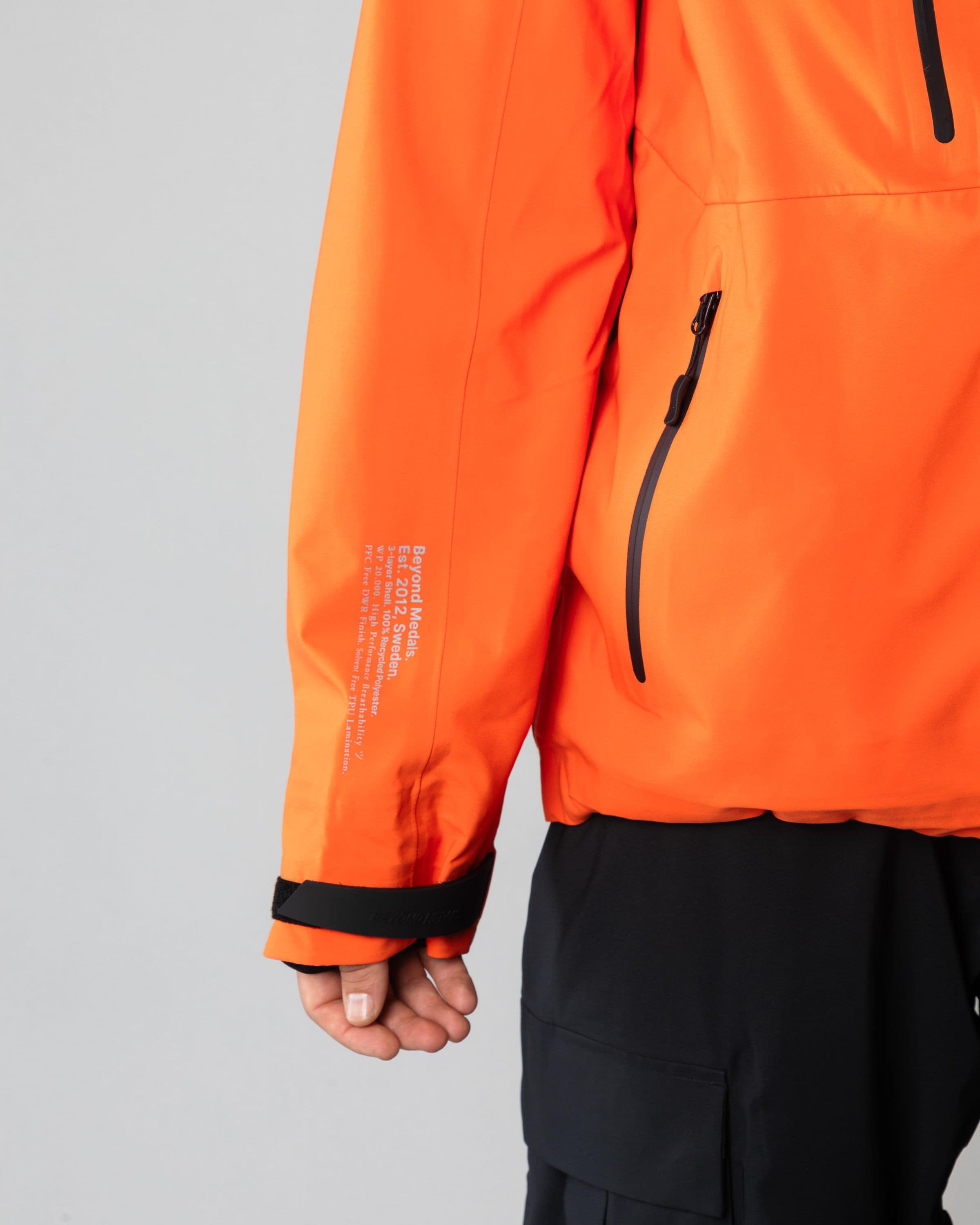 Outerwear clothing, pro tech jacket 3l in orange worn by LUDVIG BILLTOFT, Beyond Medals, 2024, detail4