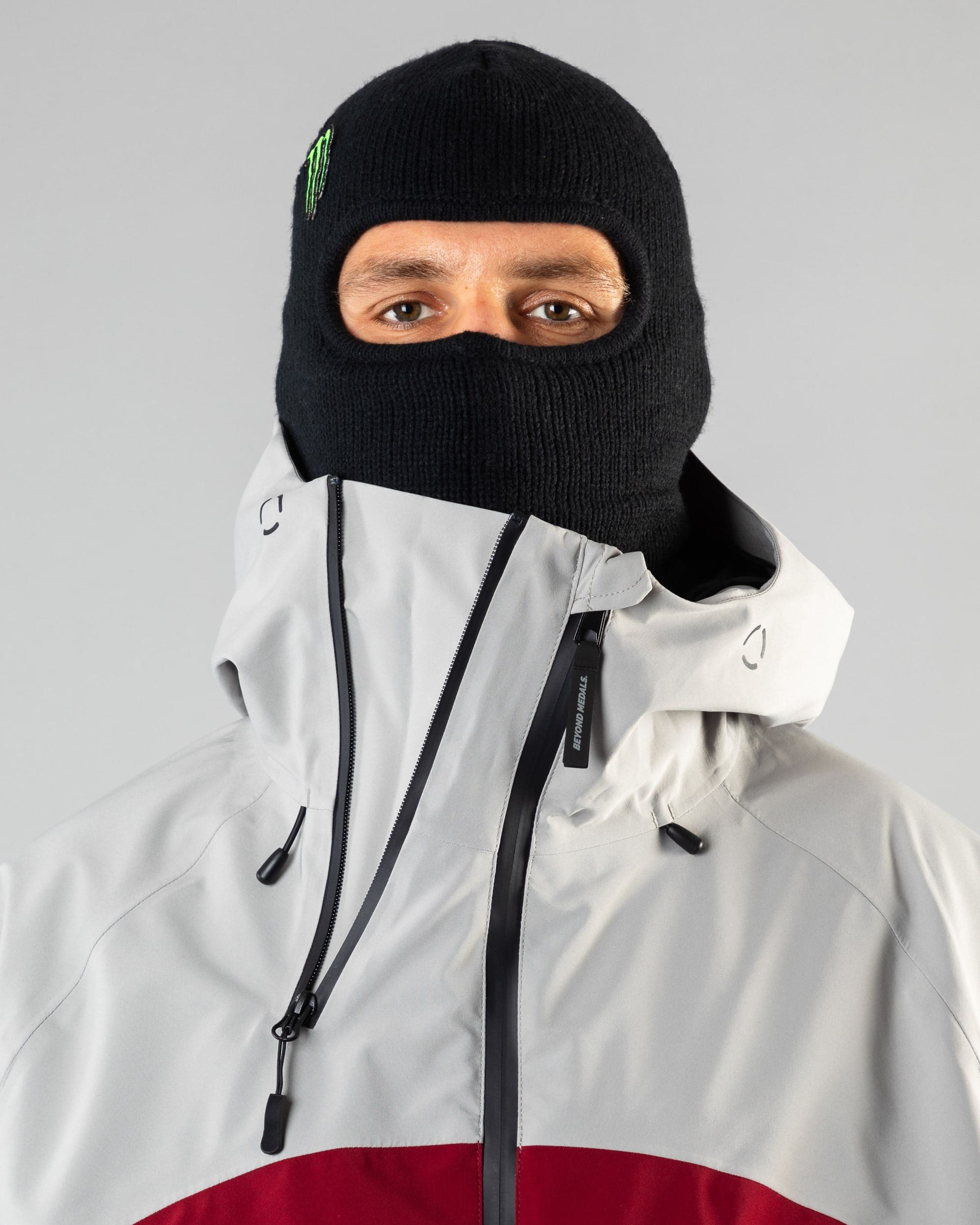 Outerwear clothing, beyond medals x nomadik jacket 3l in red worn by TOR LUNDSTRÖM, Beyond Medals, 2024, detail1