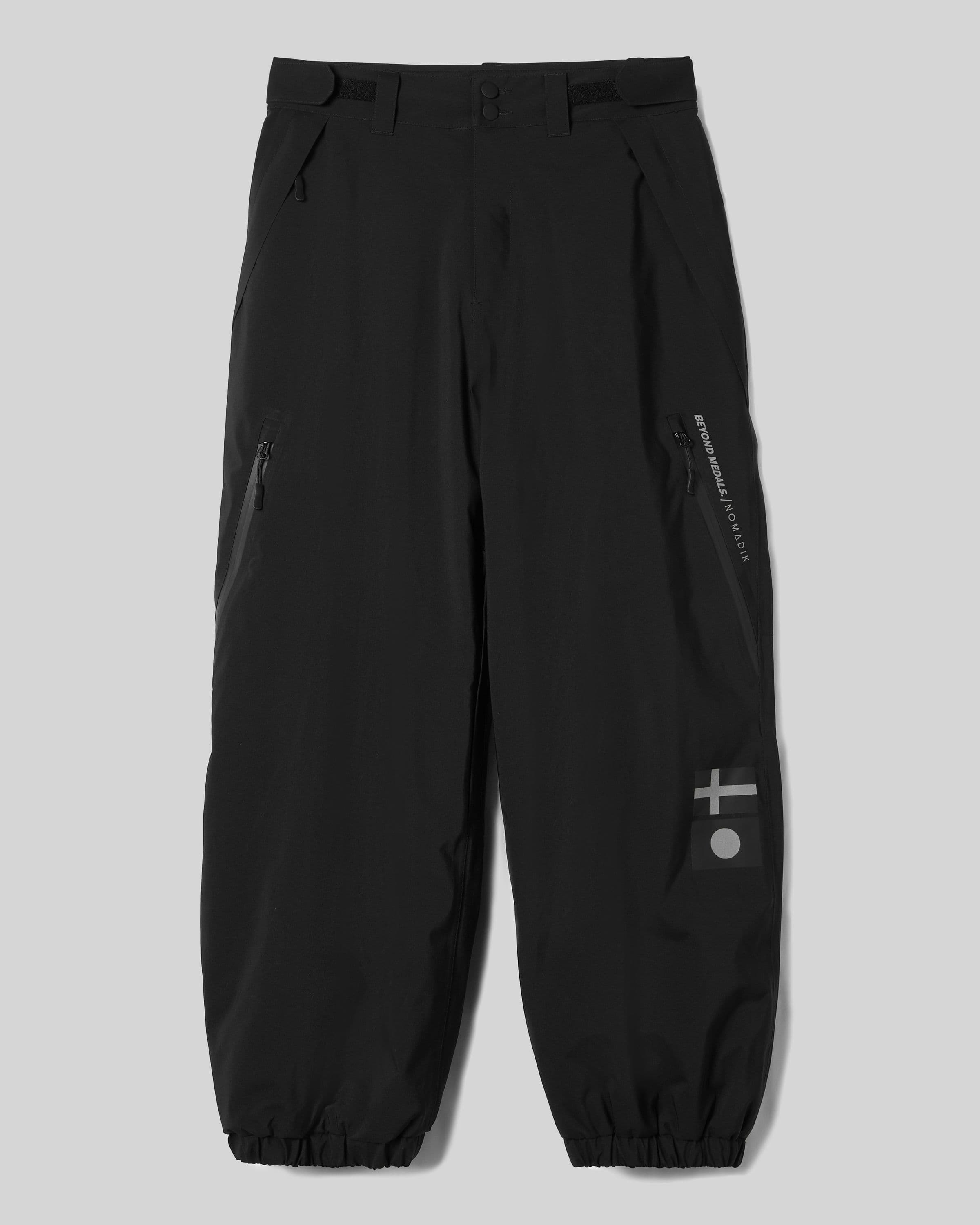 Beyond Medals x nomadik pants 3l in black product image 2024 x nomadik pants front