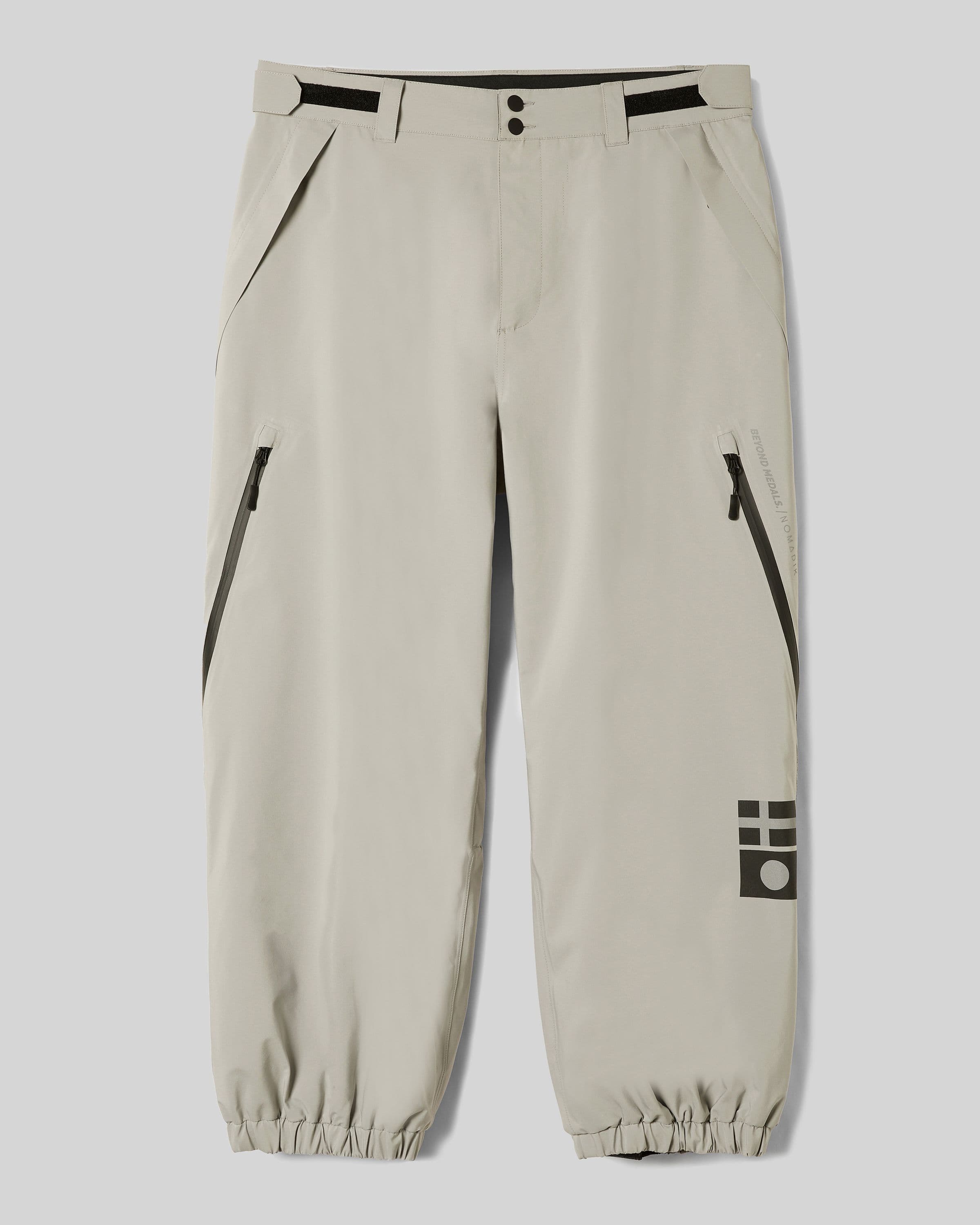 Beyond Medals x nomadik pants 3l in grey product image 2024 x nomadik pants front