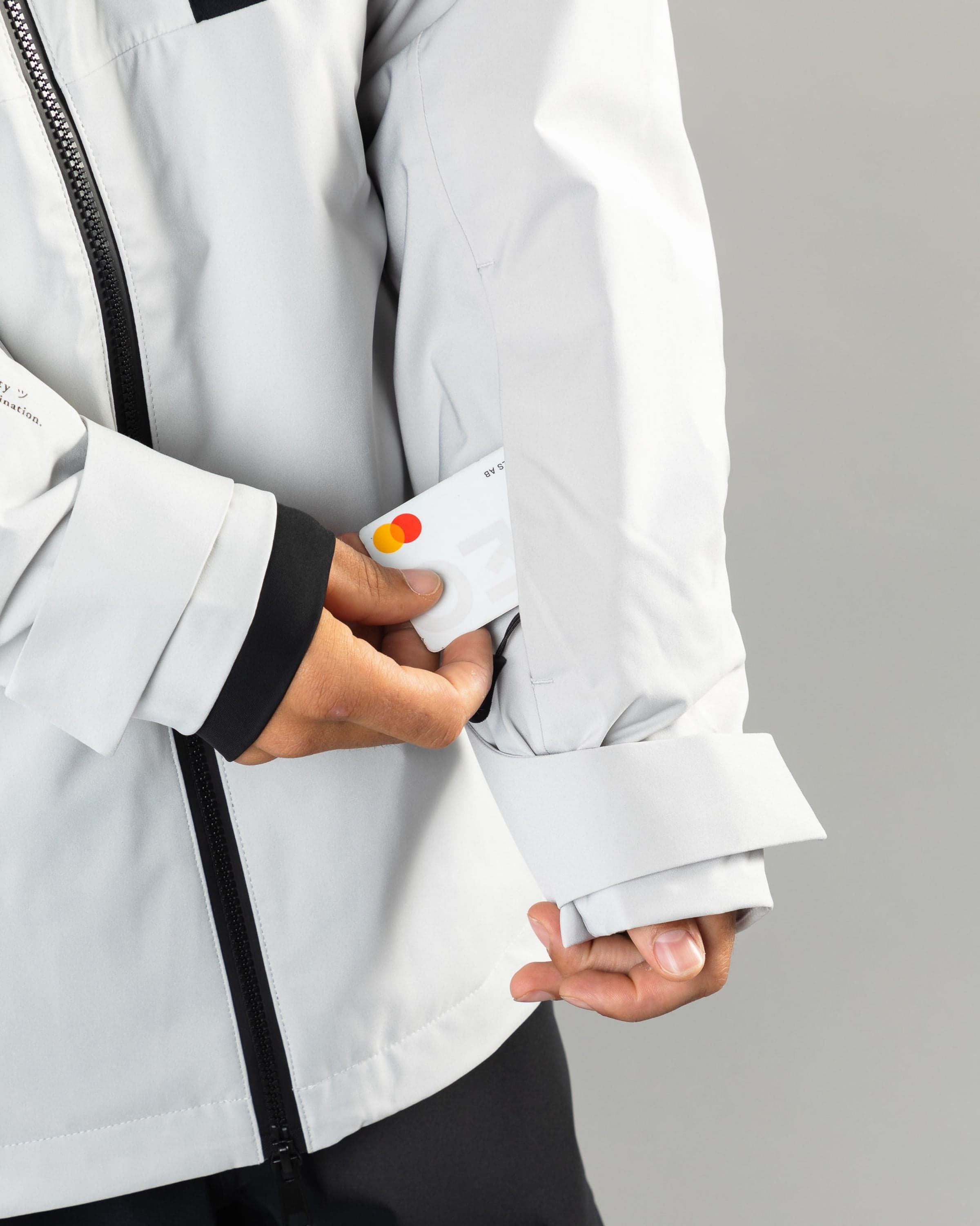 Outerwear clothing, fullzip jacket 2l in grey worn by ULRIK BADERTSCHER, Beyond Medals, 2024, detail3