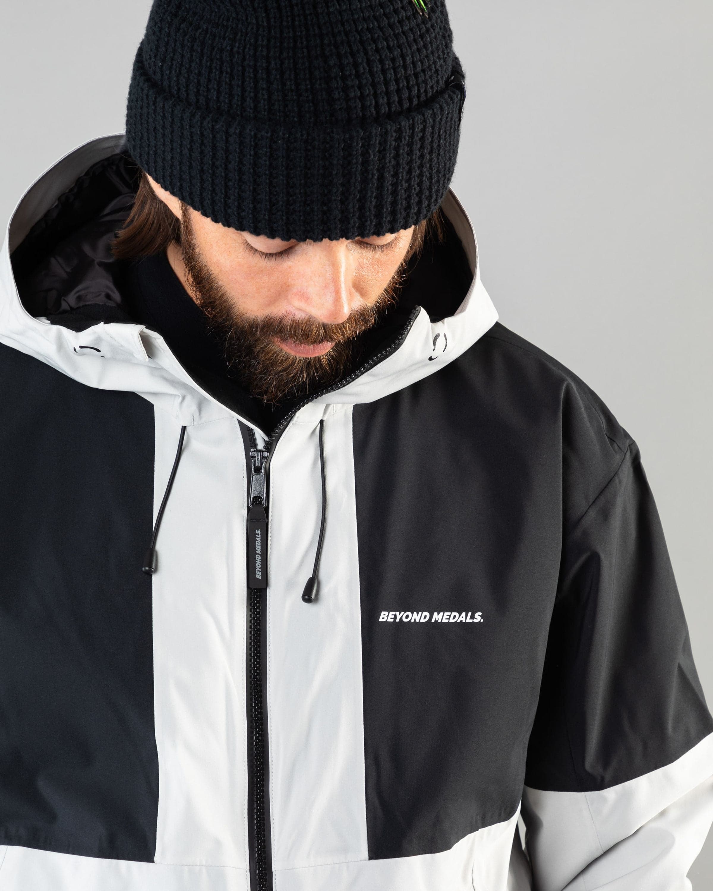 Outerwear clothing, fullzip jacket 2l in grey worn by ULRIK BADERTSCHER, Beyond Medals, 2024, detail1