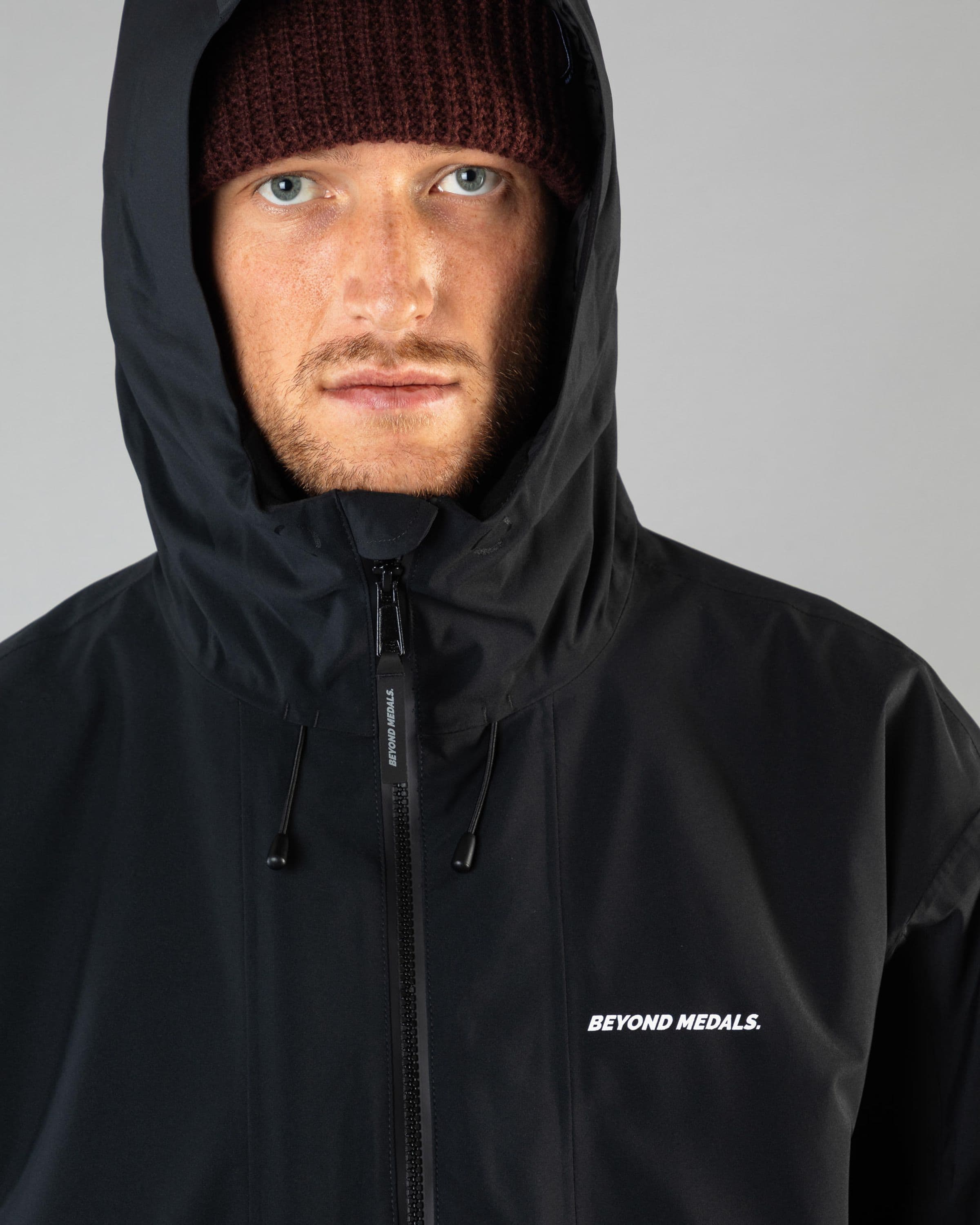 Outerwear clothing, fullzip jacket 2l in black worn by LUDVIG BILLTOFT, Beyond Medals, 2024, detail3