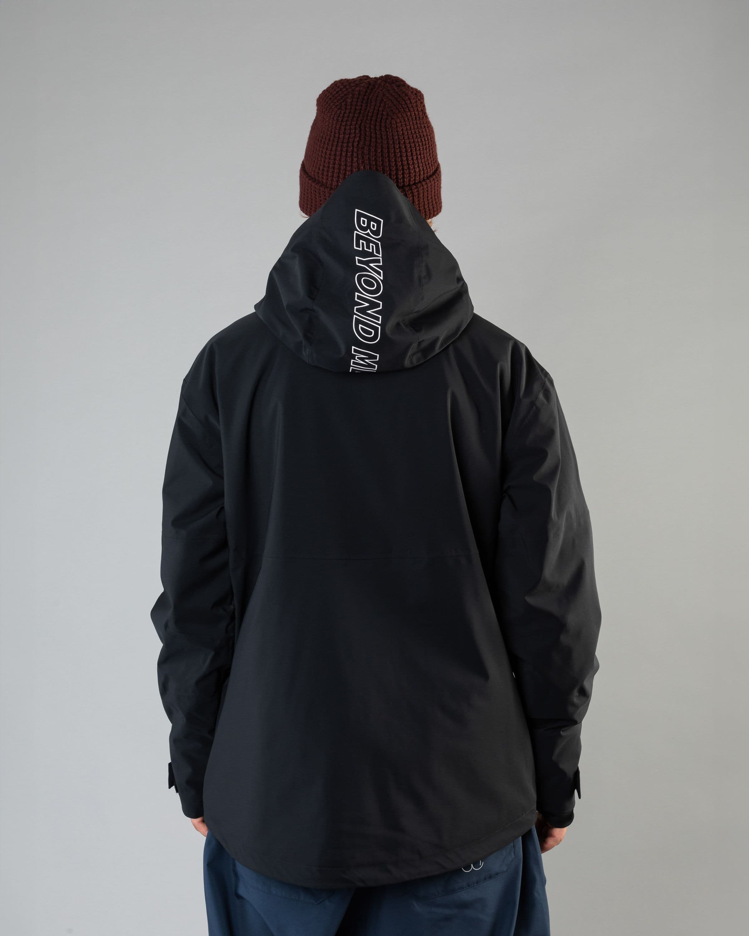 Outerwear clothing, fullzip jacket 2l in black worn by LUDVIG BILLTOFT, Beyond Medals, 2024, back