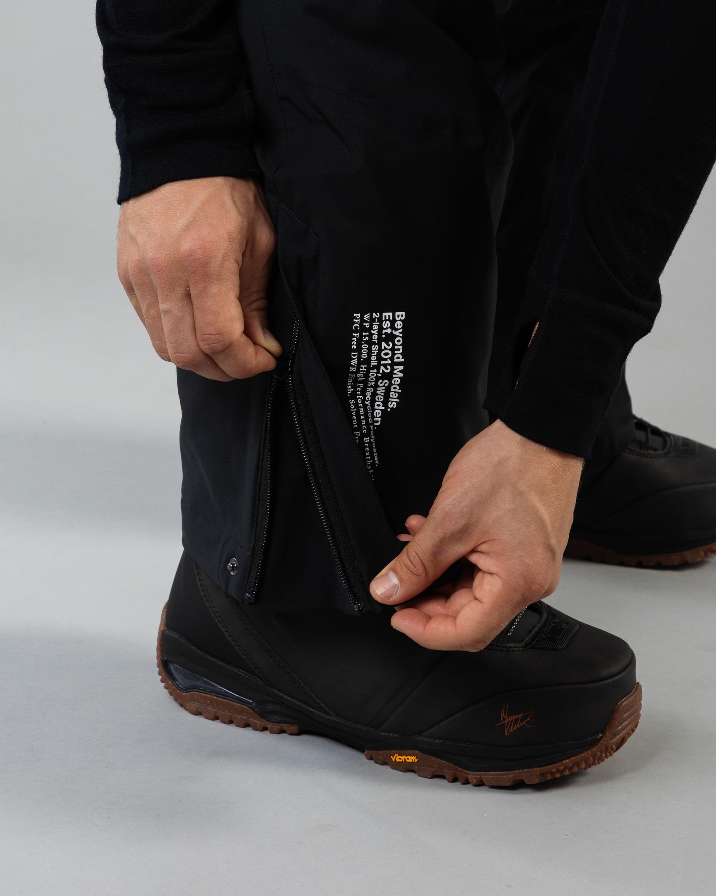 Outerwear clothing, zip pants 2l in black worn by LUDVIG BILLTOFT, Beyond Medals, 2024, detail4