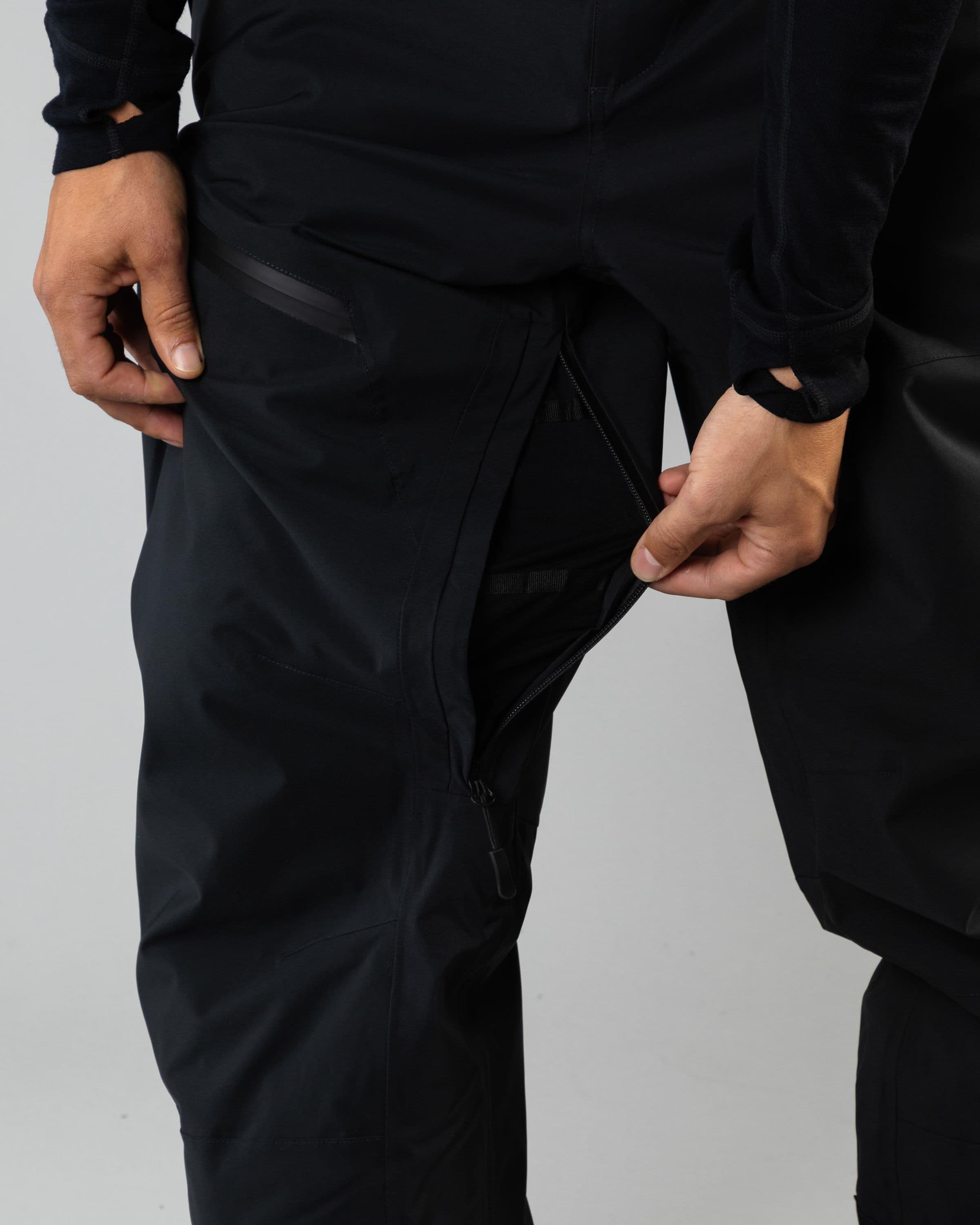 Outerwear clothing, zip pants 2l in black worn by LUDVIG BILLTOFT, Beyond Medals, 2024, detail1