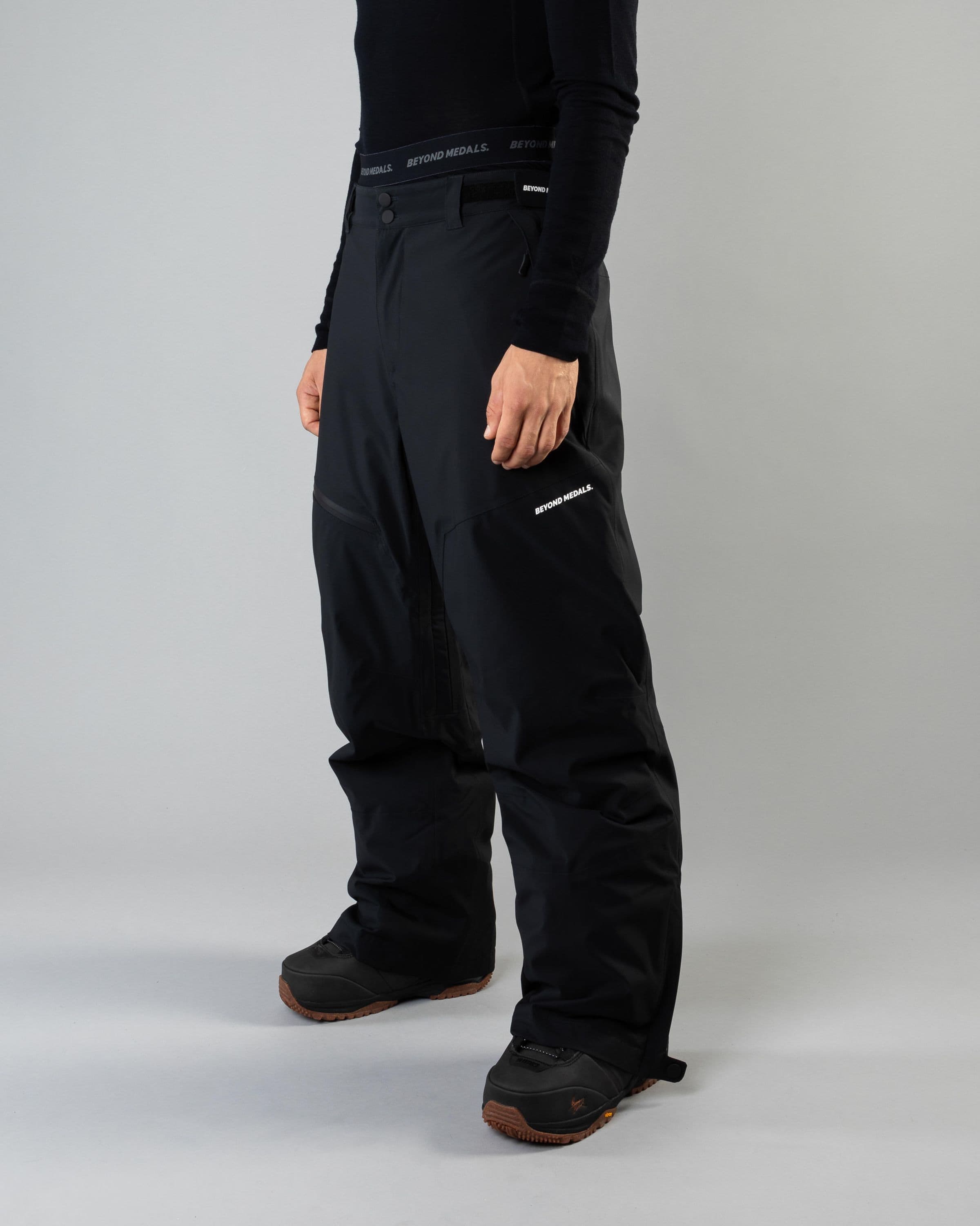 Outerwear clothing, zip pants 2l in black worn by LUDVIG BILLTOFT, Beyond Medals, 2024, front