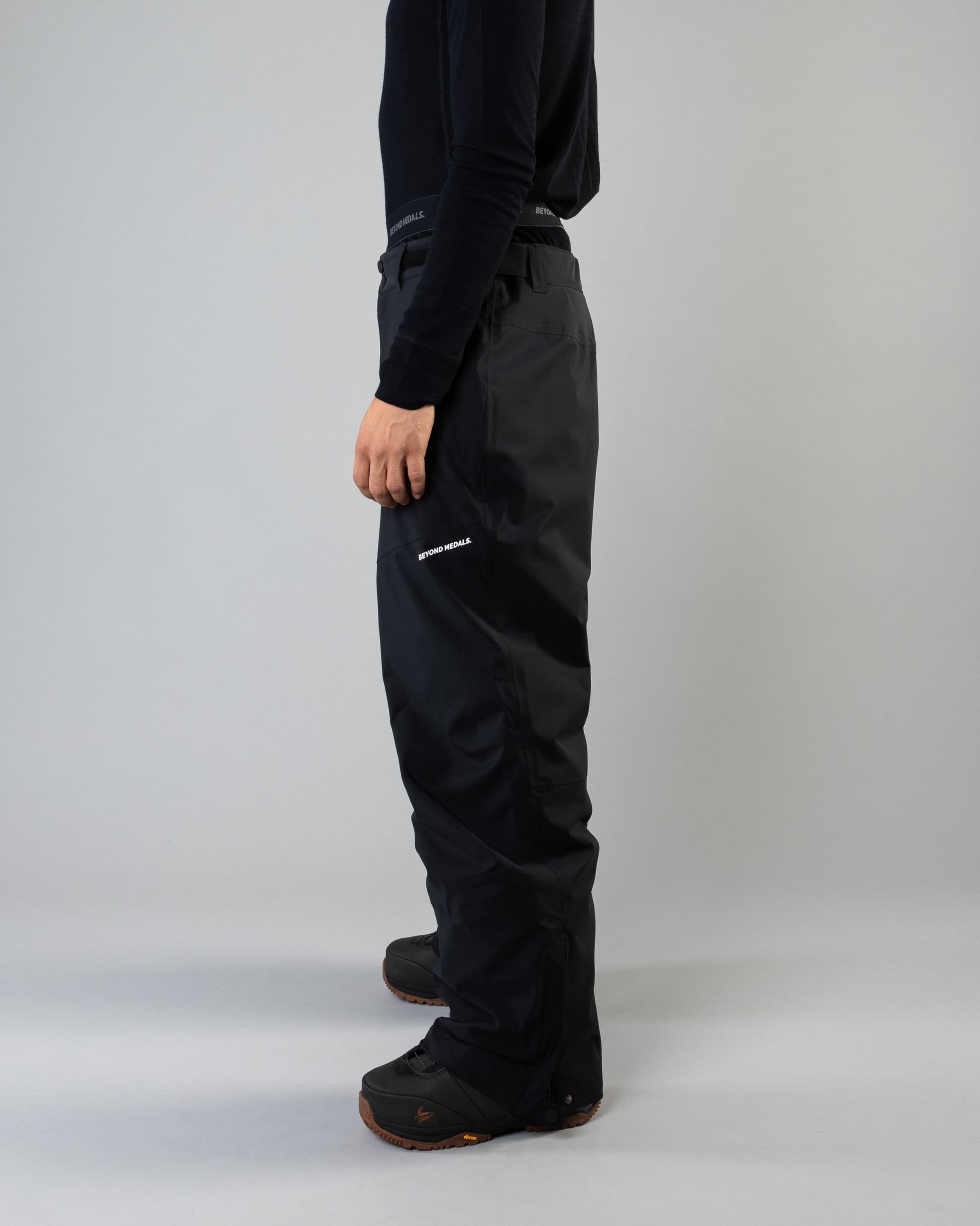 Outerwear clothing, zip pants 2l in black worn by LUDVIG BILLTOFT, Beyond Medals, 2024, side