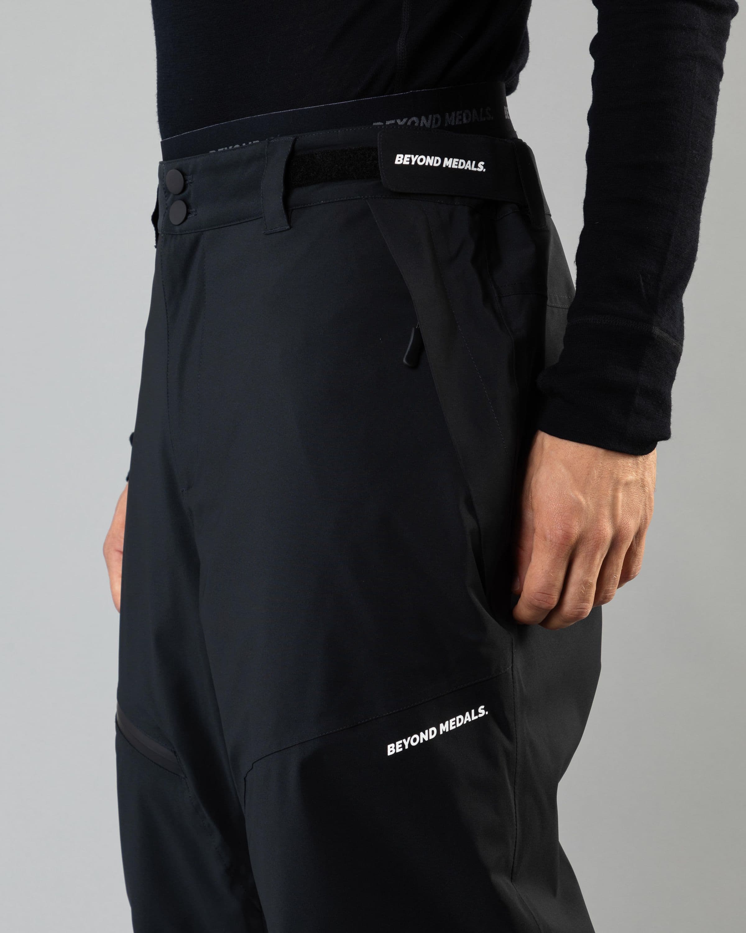 Outerwear clothing, zip pants 2l in black worn by LUDVIG BILLTOFT, Beyond Medals, 2024, detail2