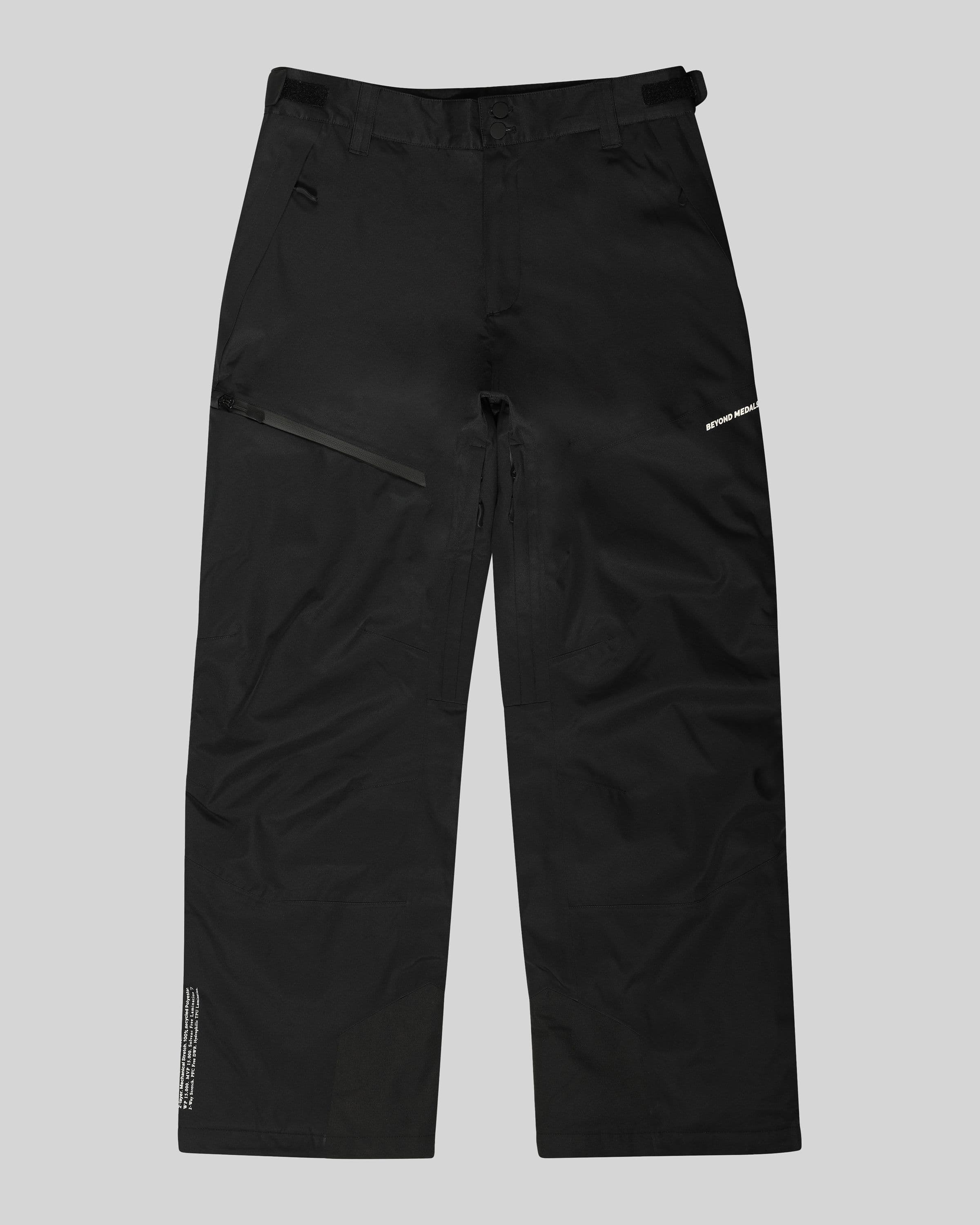 Beyond Medals zip pants 2l in black product image 2024 zip pants 2l front