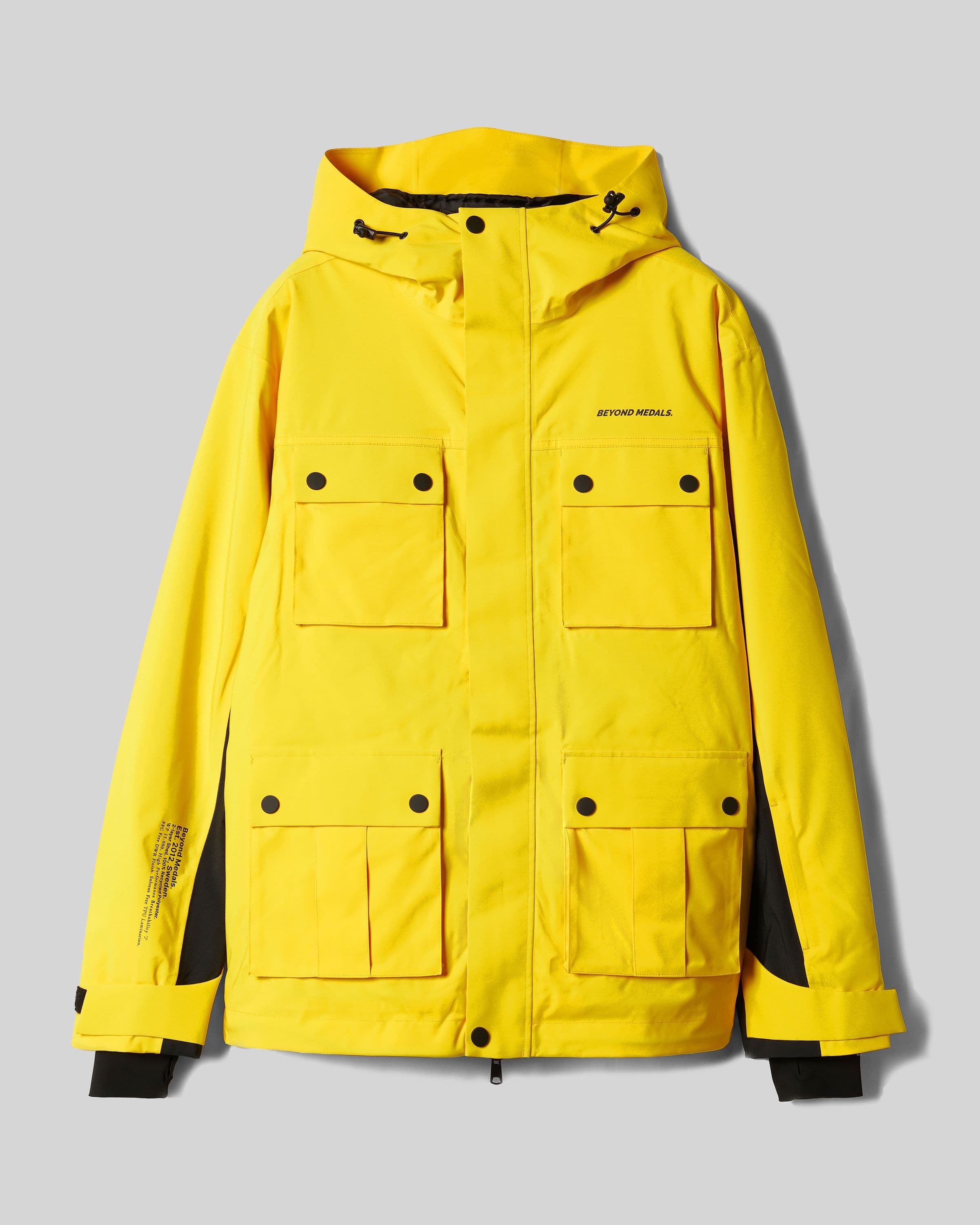 Beyond Medals cargo jacket 2l in yellow product image 2024 cargo jacket 2l front1