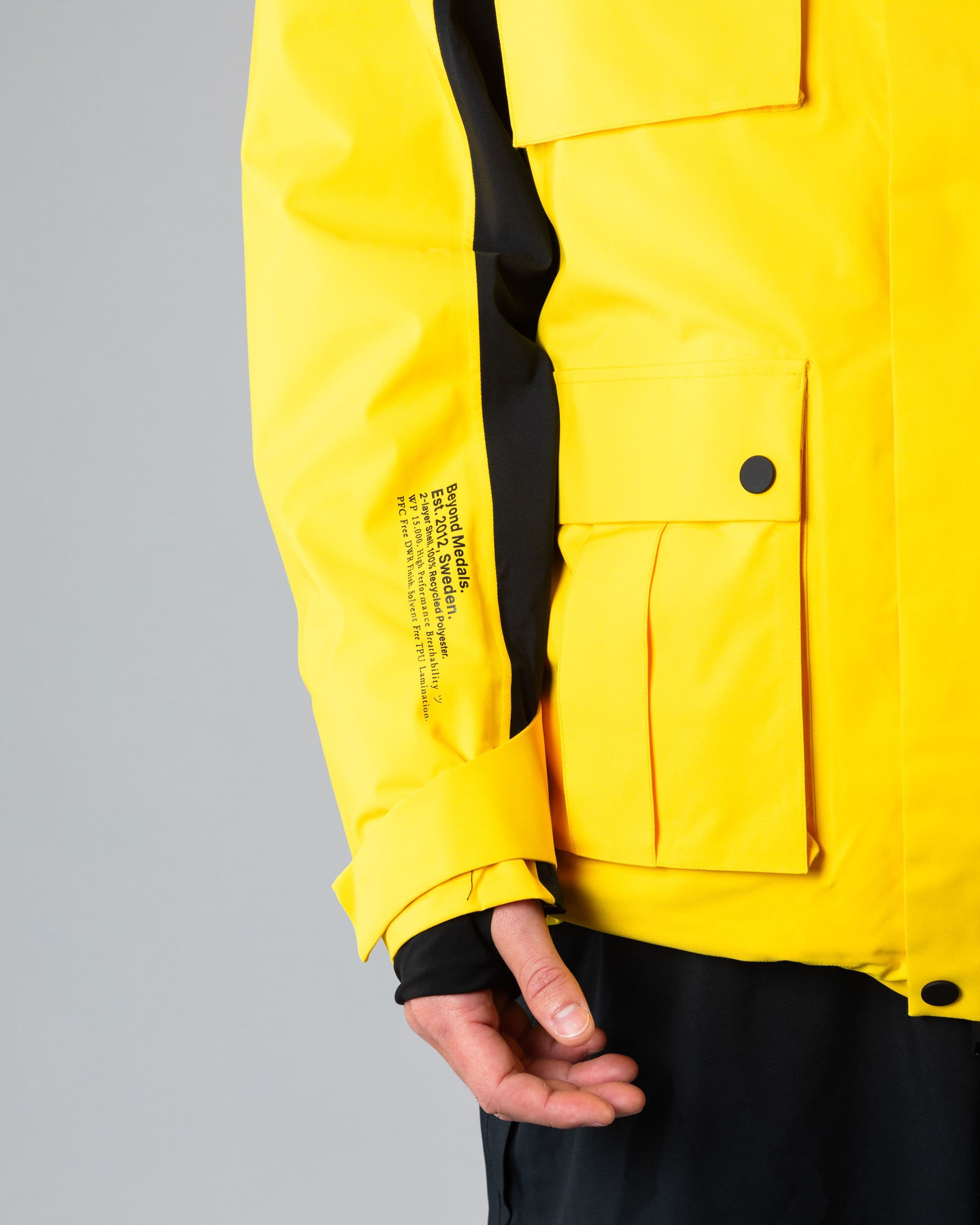 Outerwear clothing, cargo jacket 2l in yellow worn by SEBBE DE BUCK, Beyond Medals, 2024, detail7