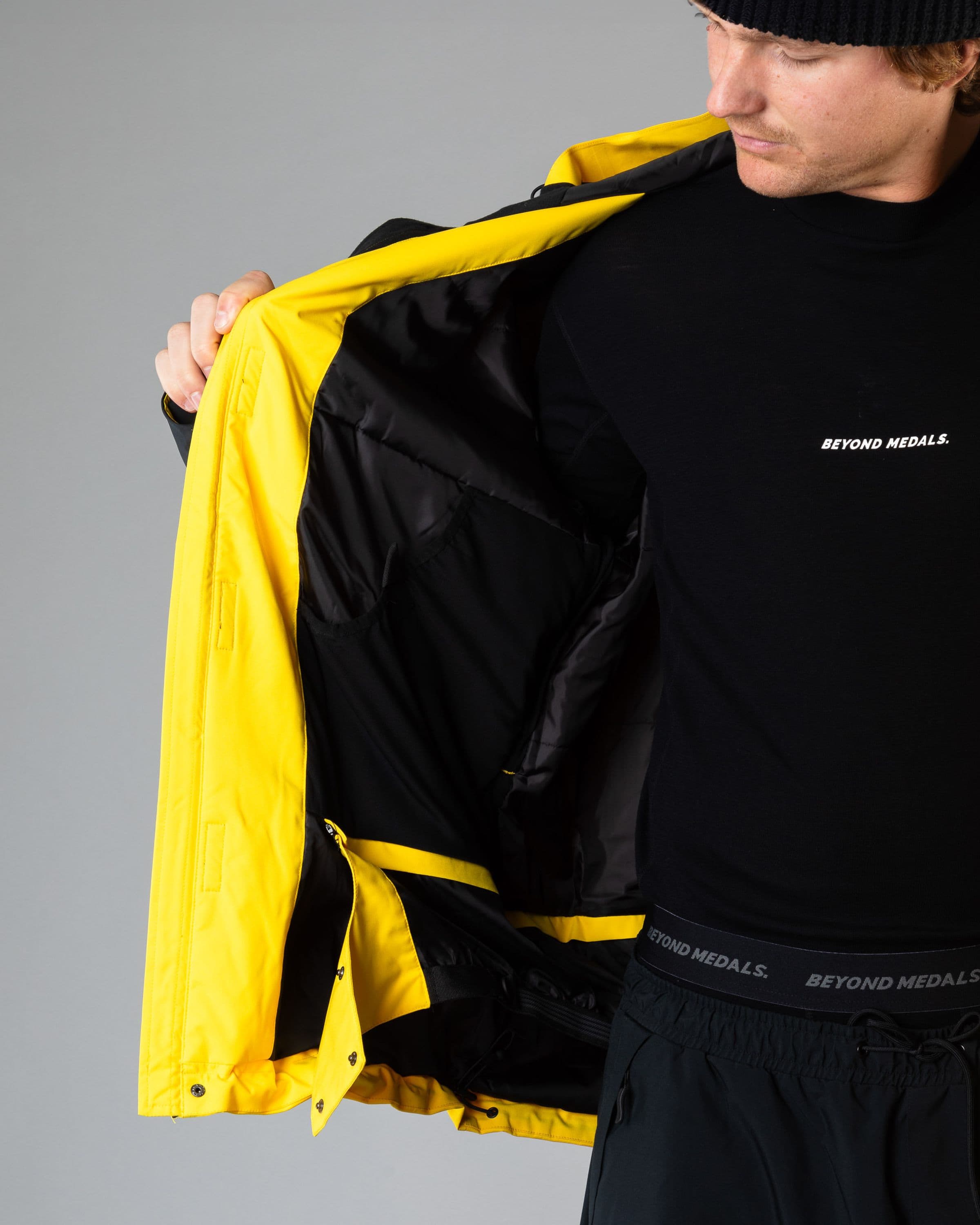 Outerwear clothing, cargo jacket 2l in yellow worn by SEBBE DE BUCK, Beyond Medals, 2024, detail8