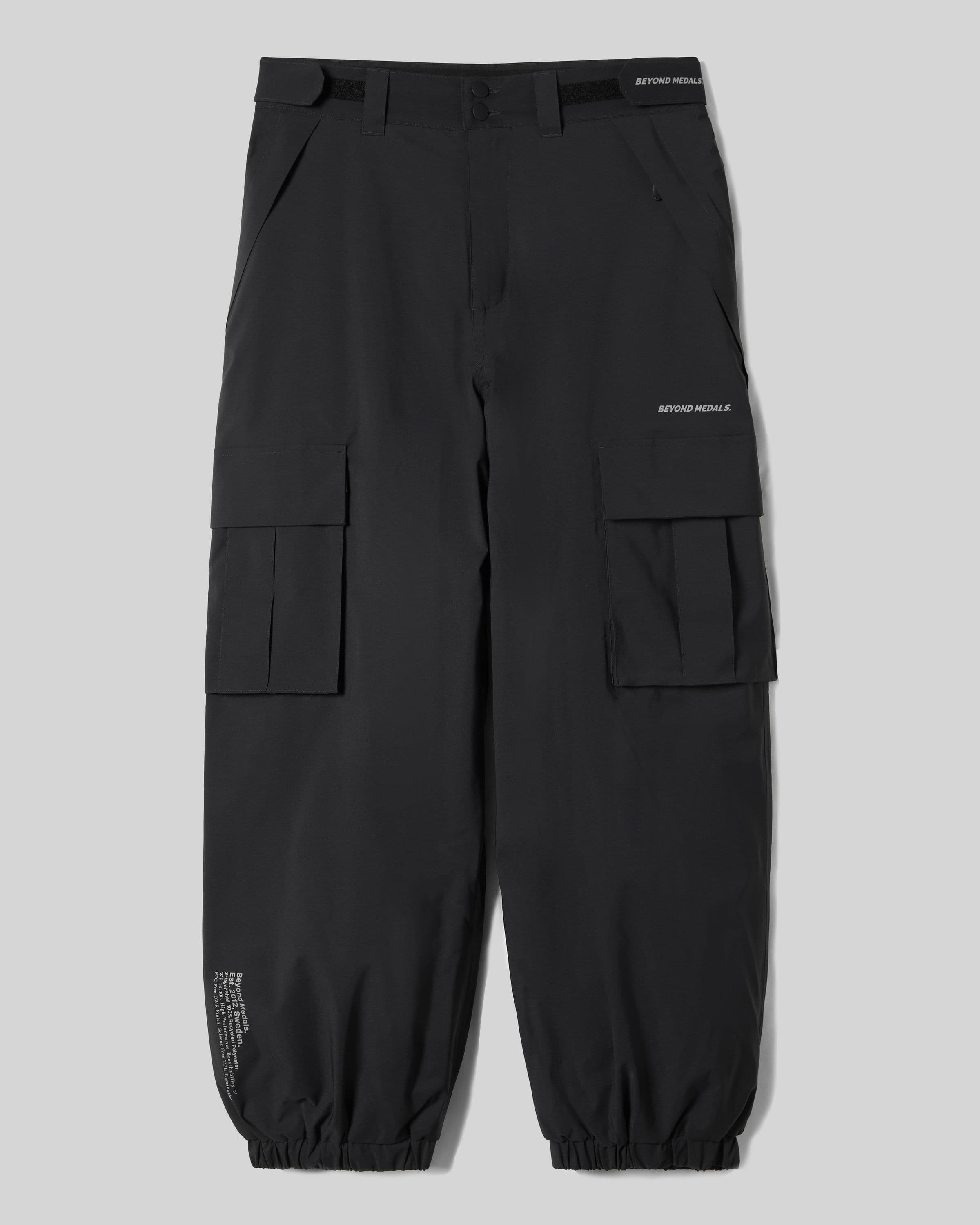 Beyond Medals cargo pants in black product image 2024 cargo pants front
