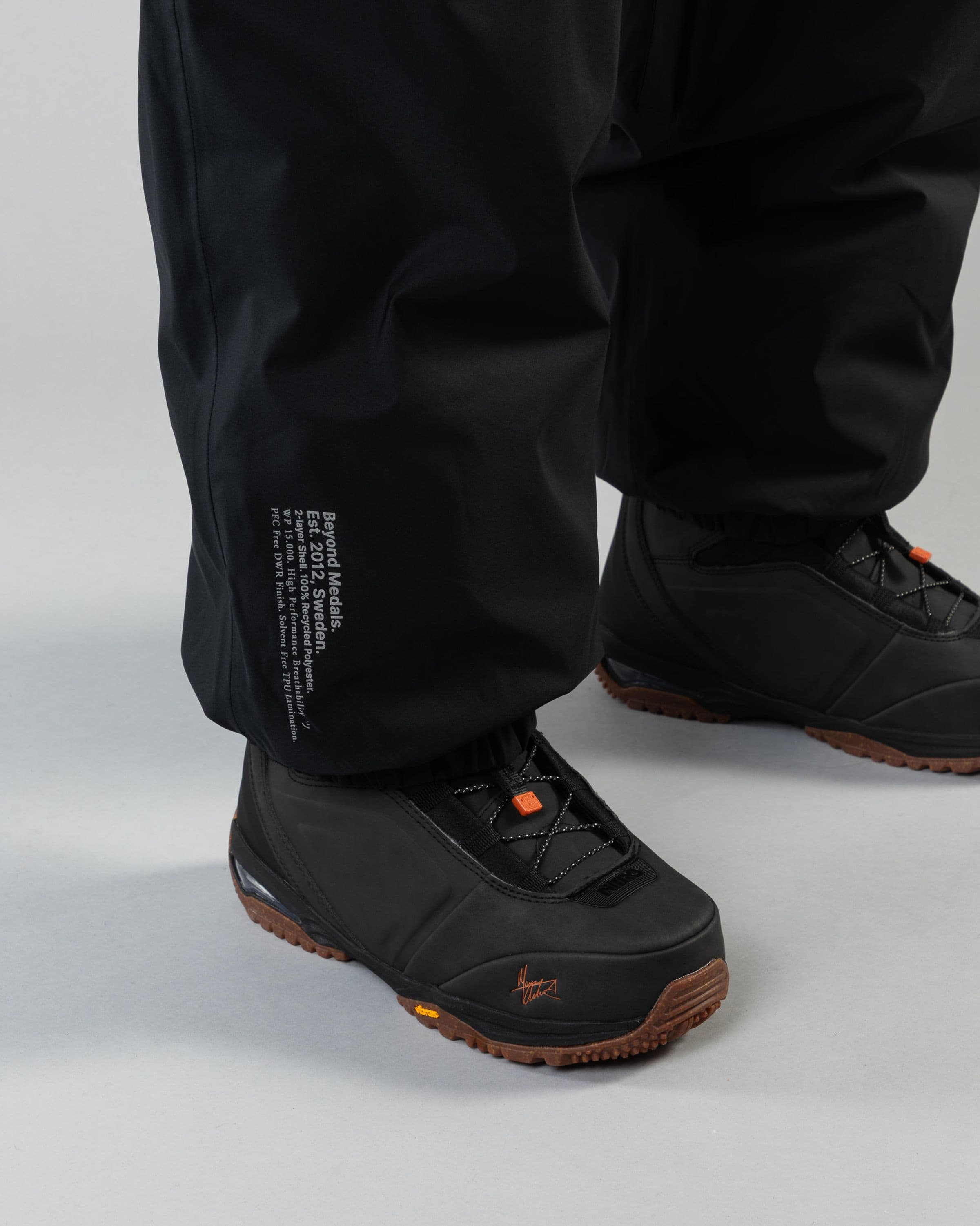 Outerwear clothing, cargo pants in black worn by LUDVIG BILLTOFT, Beyond Medals, 2024, detail5