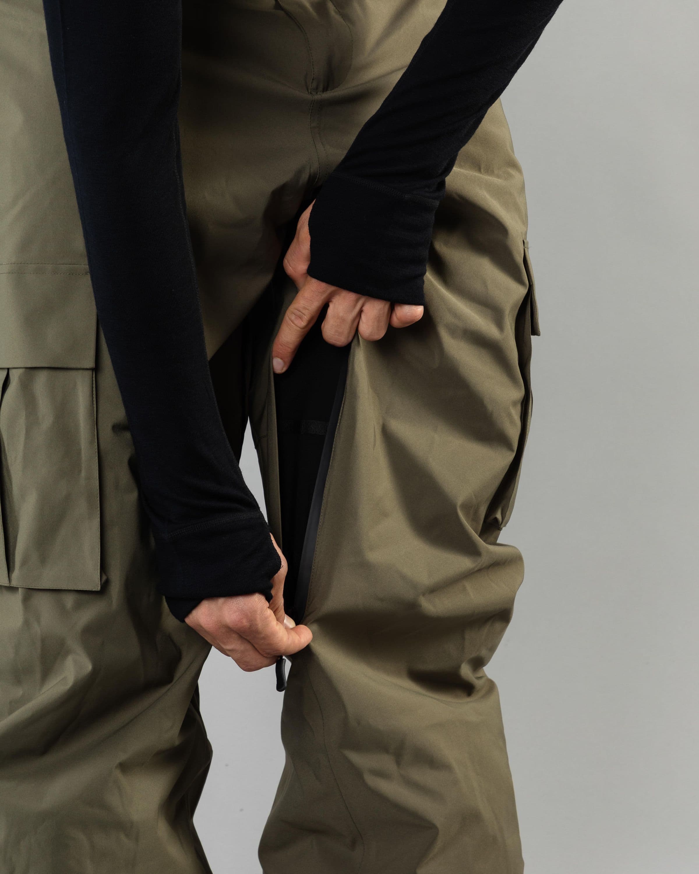 Outerwear clothing, cargo pants in green worn by LUDVIG BILLTOFT, Beyond Medals, 2024, detail2