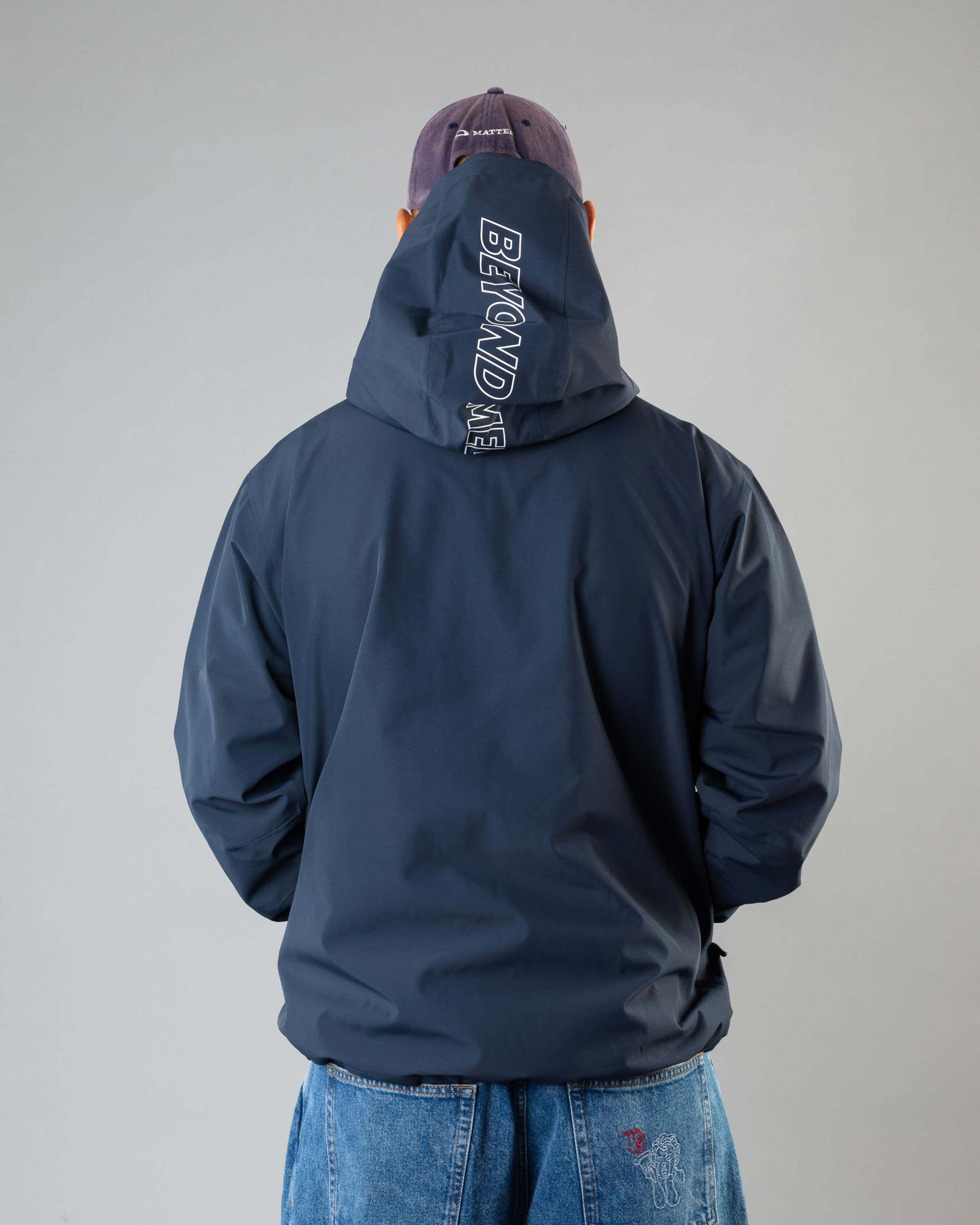 Outerwear clothing, the jacket in blue worn by TOR LUNDSTRÖM, Beyond Medals, 2024, back street