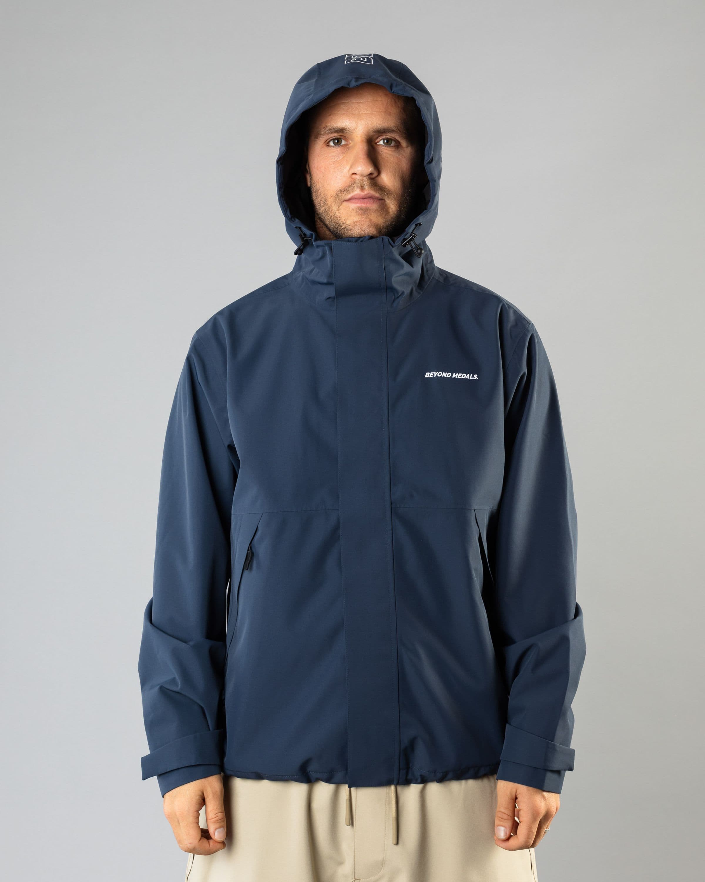 Outerwear clothing, the jacket in blue worn by TOR LUNDSTRÖM, Beyond Medals, 2024, front outer1