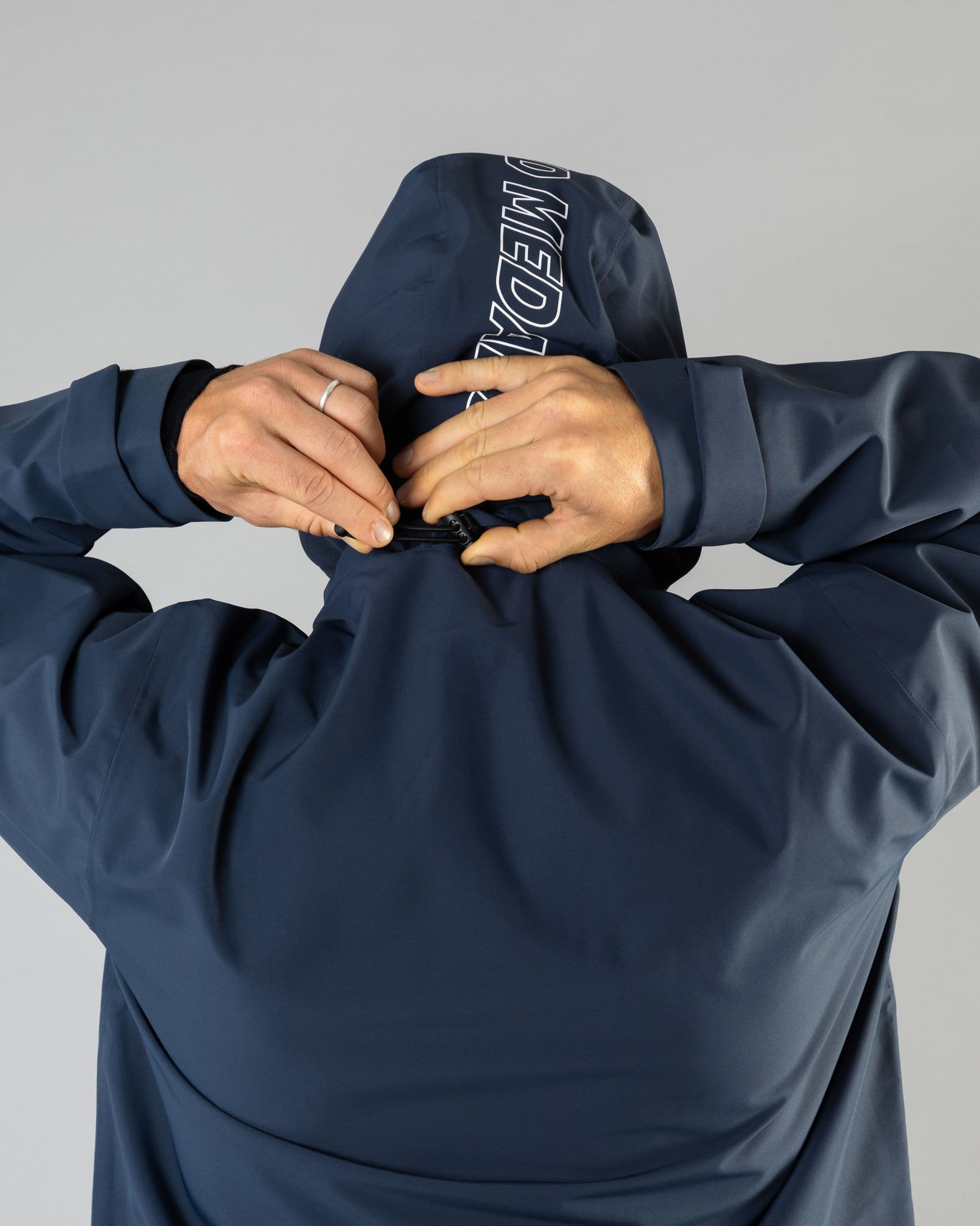 Outerwear clothing, the jacket in blue worn by TOR LUNDSTRÖM, Beyond Medals, 2024, detail2