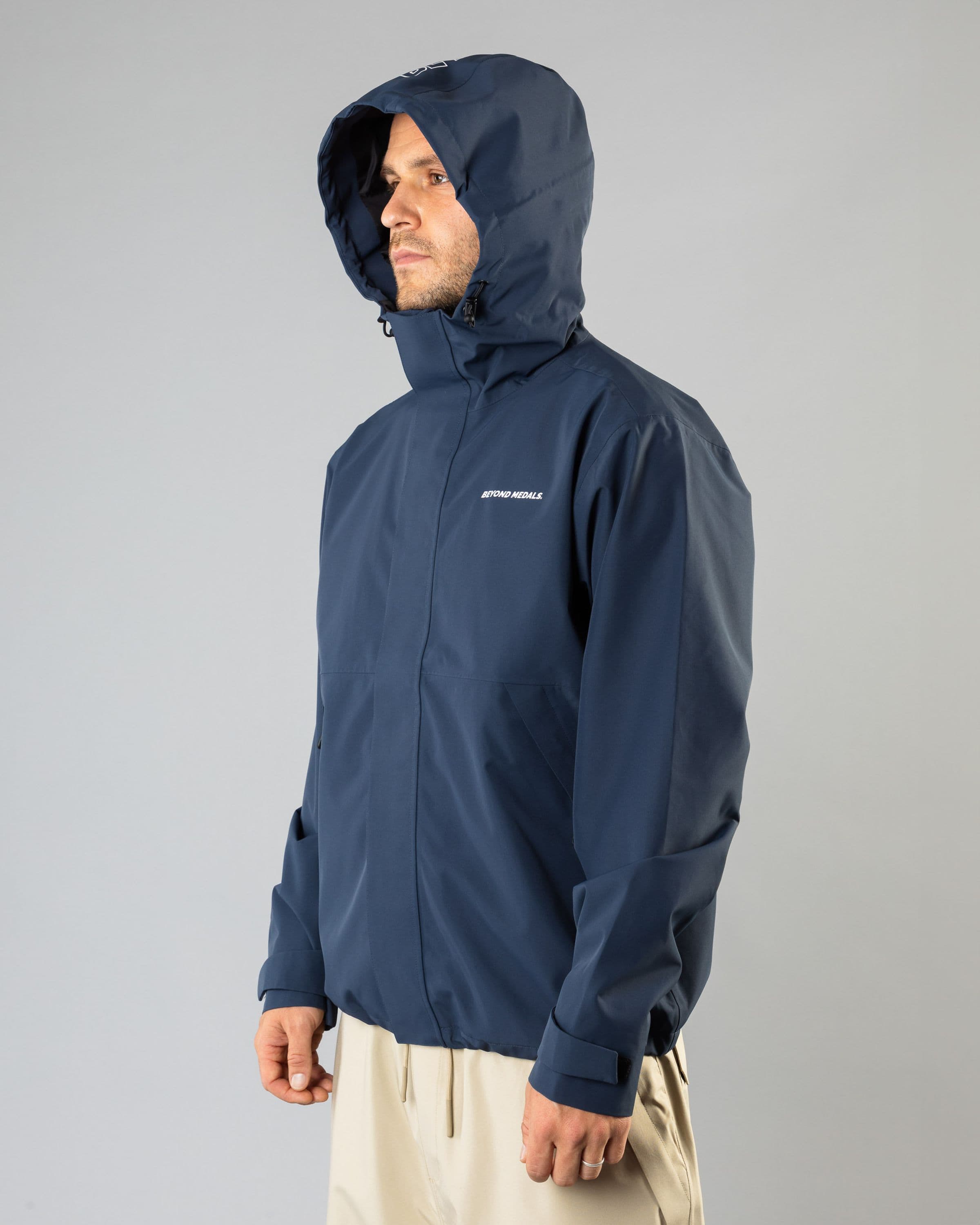 Outerwear clothing, the jacket in blue worn by TOR LUNDSTRÖM, Beyond Medals, 2024, side outer 2