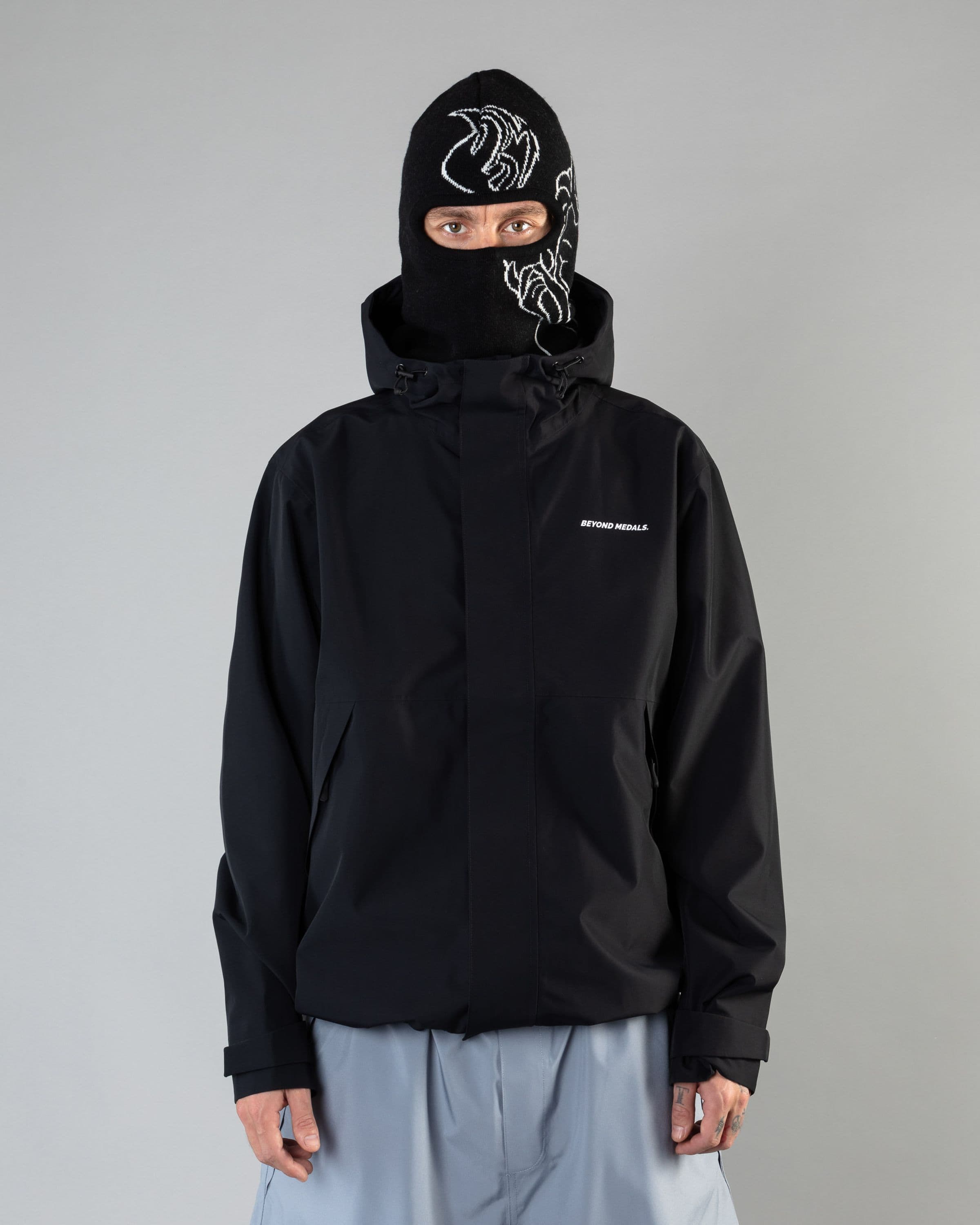 Outerwear clothing, the jacket in black worn by KEVIN BÄCKSTRÖM, Beyond Medals, 2024, front