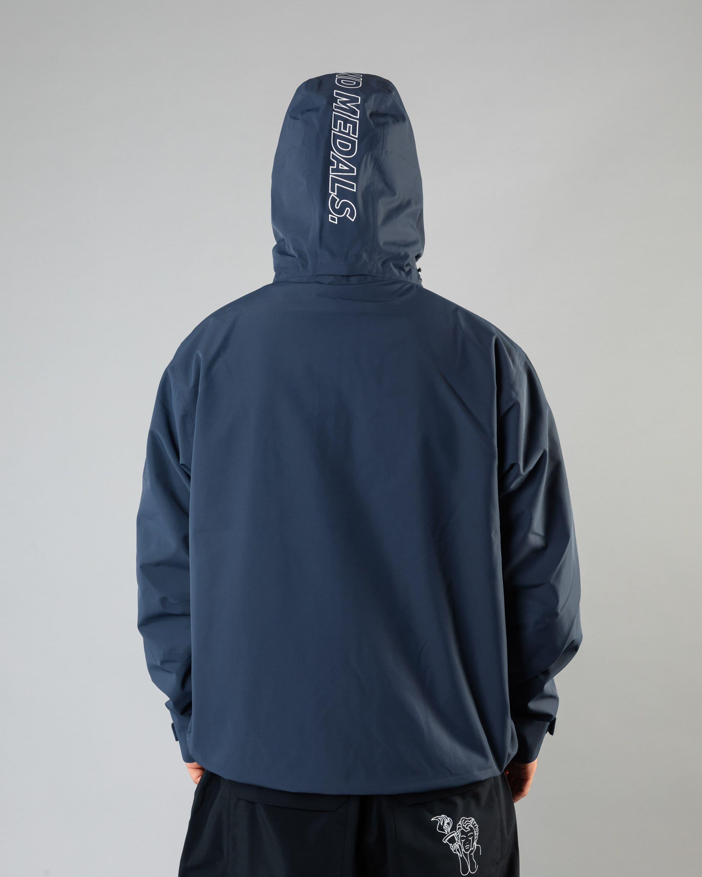 Outerwear clothing, the jacket in blue worn by TOR LUNDSTRÖM, Beyond Medals, 2024, back outer1