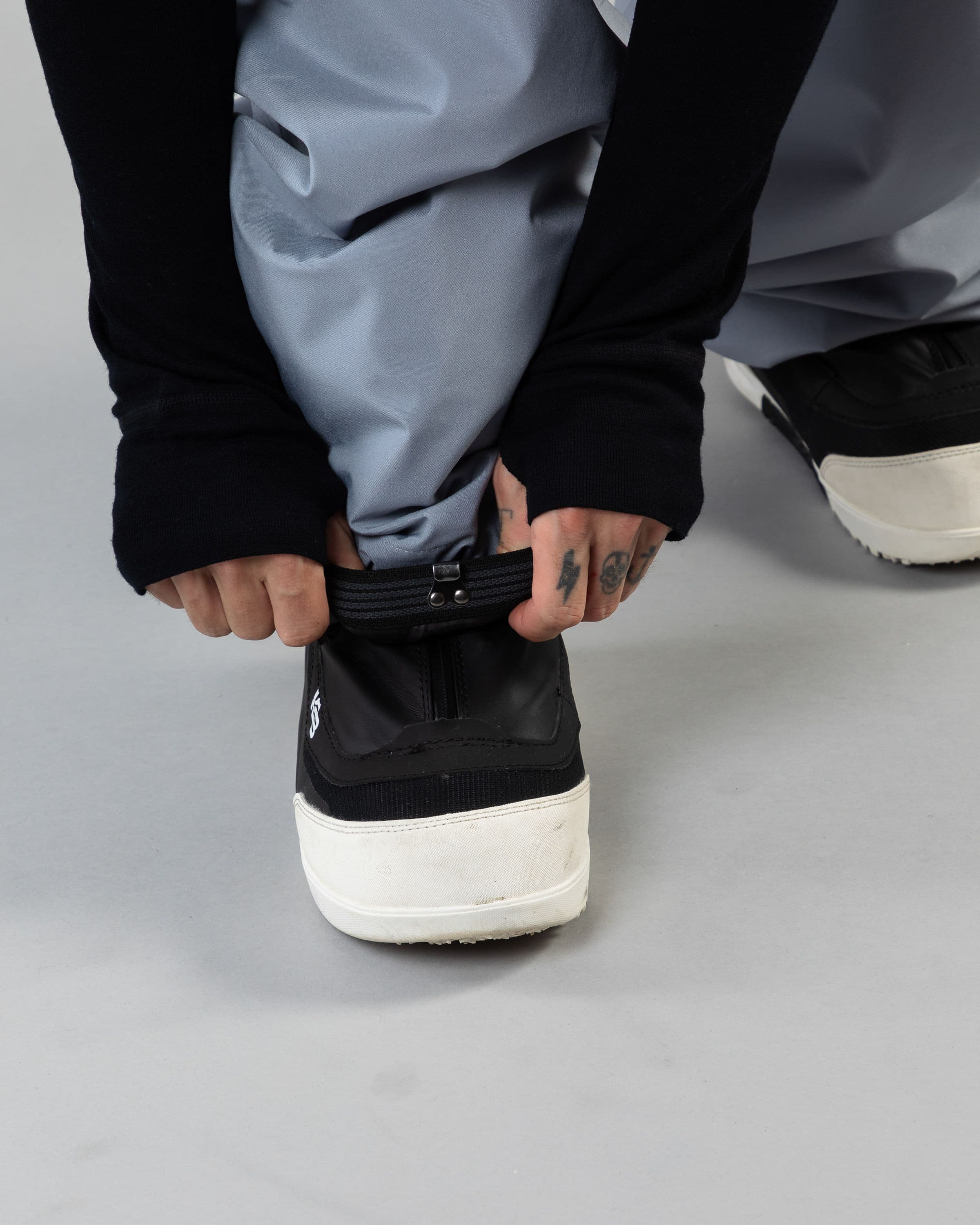 Outerwear clothing, park pants in pale blue worn by KEVIN BÄCKSTRÖM, Beyond Medals, 2024, detail3