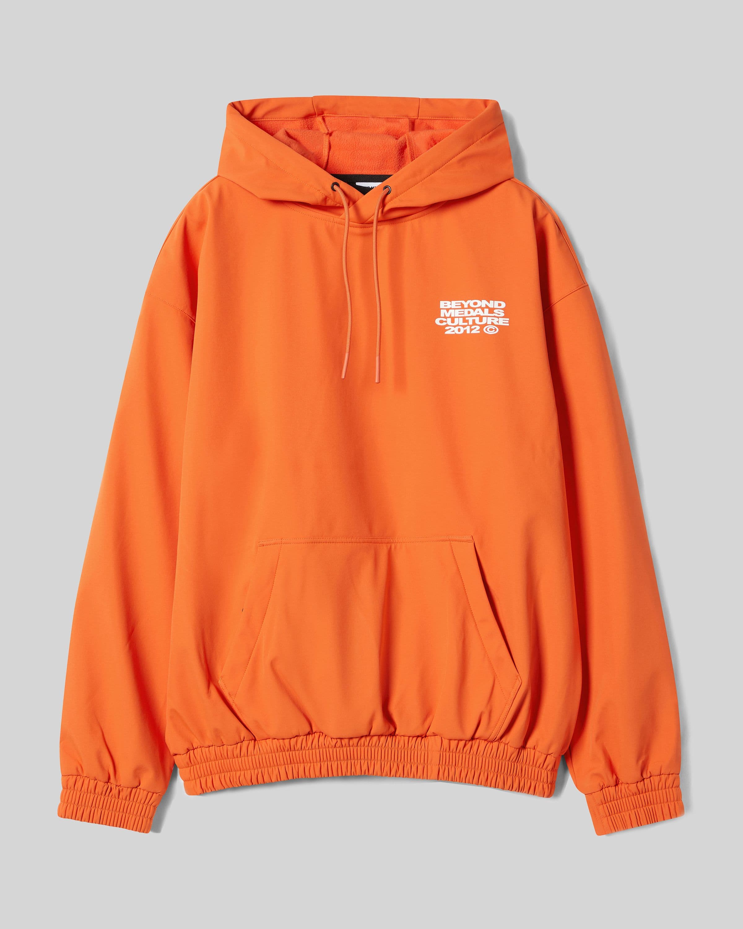 Beyond Medals softshell hoodie in orange product image 2024 softshell hoodie front