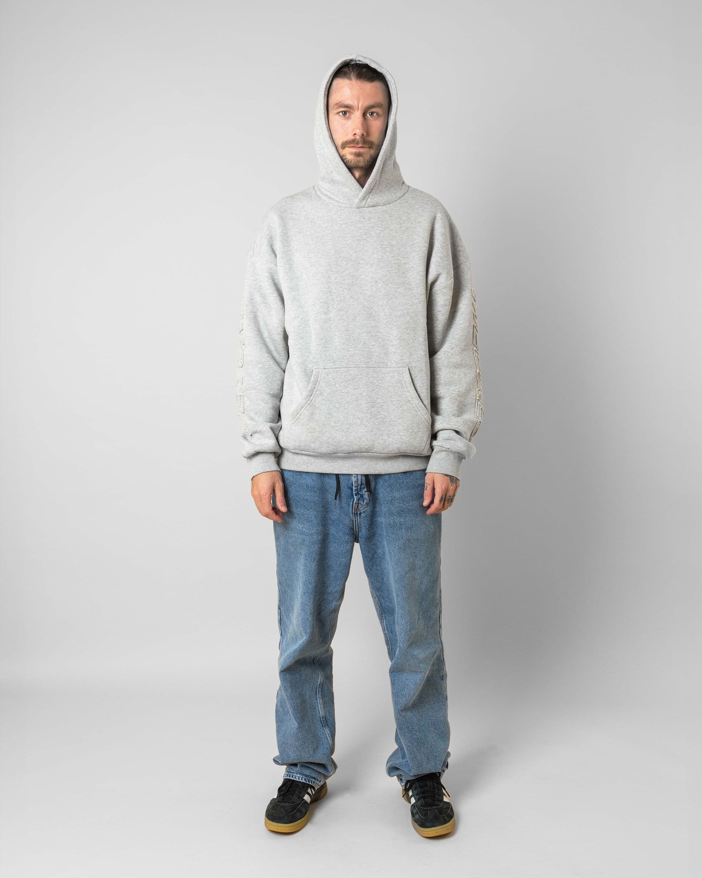 Streetwear clothing, incognito hoodie in grey worn by KEVIN BÄCKSTRÖM, Beyond Medals, 2024, full front