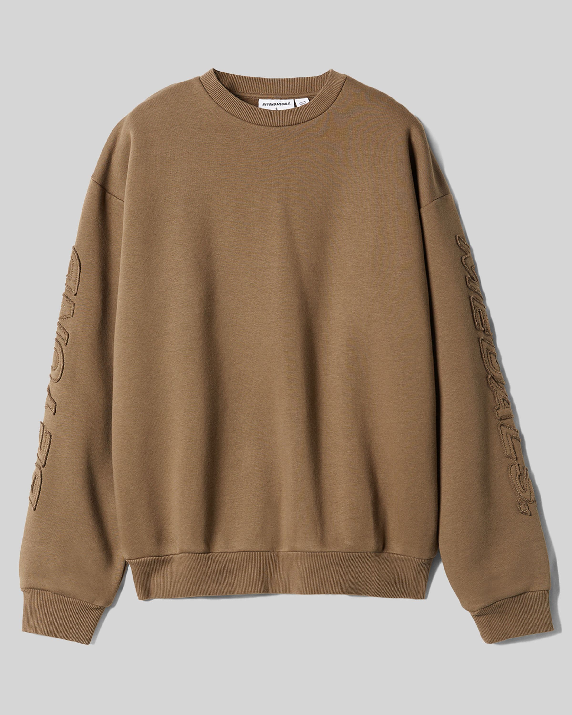 Beyond Medals incognito crewneck in brown product image 2024 incognito crewneck front
