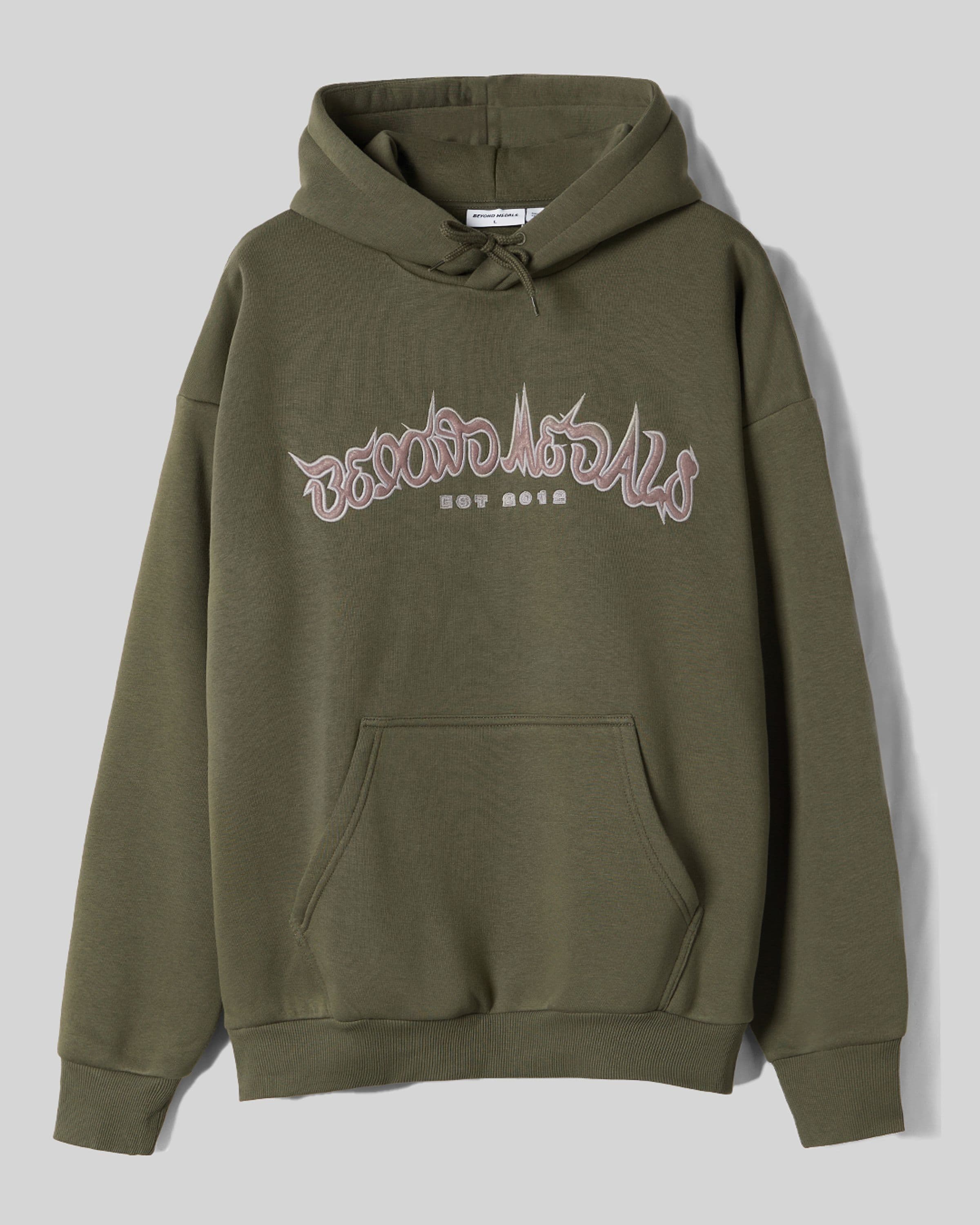 Beyond Medals 90s spike hoodie in green product image 2024 90s spike hoodie front