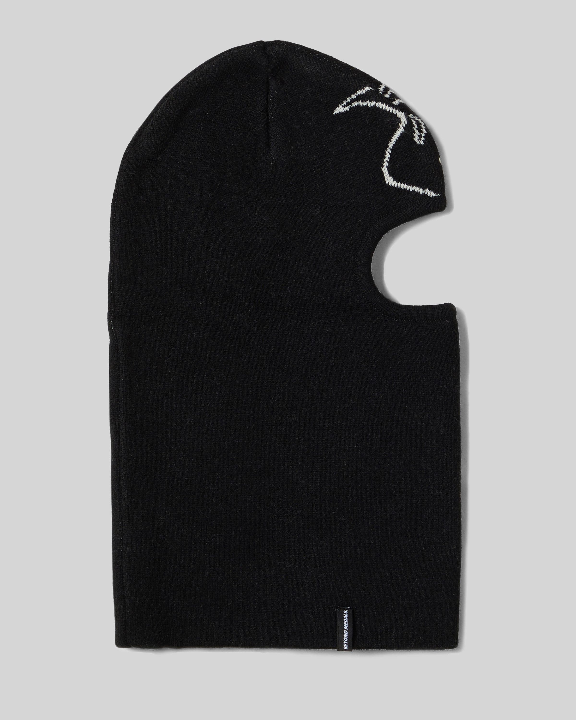Beyond Medals Jaquard knit balaclava in black product image 2024 Jaquard knit balaclava back