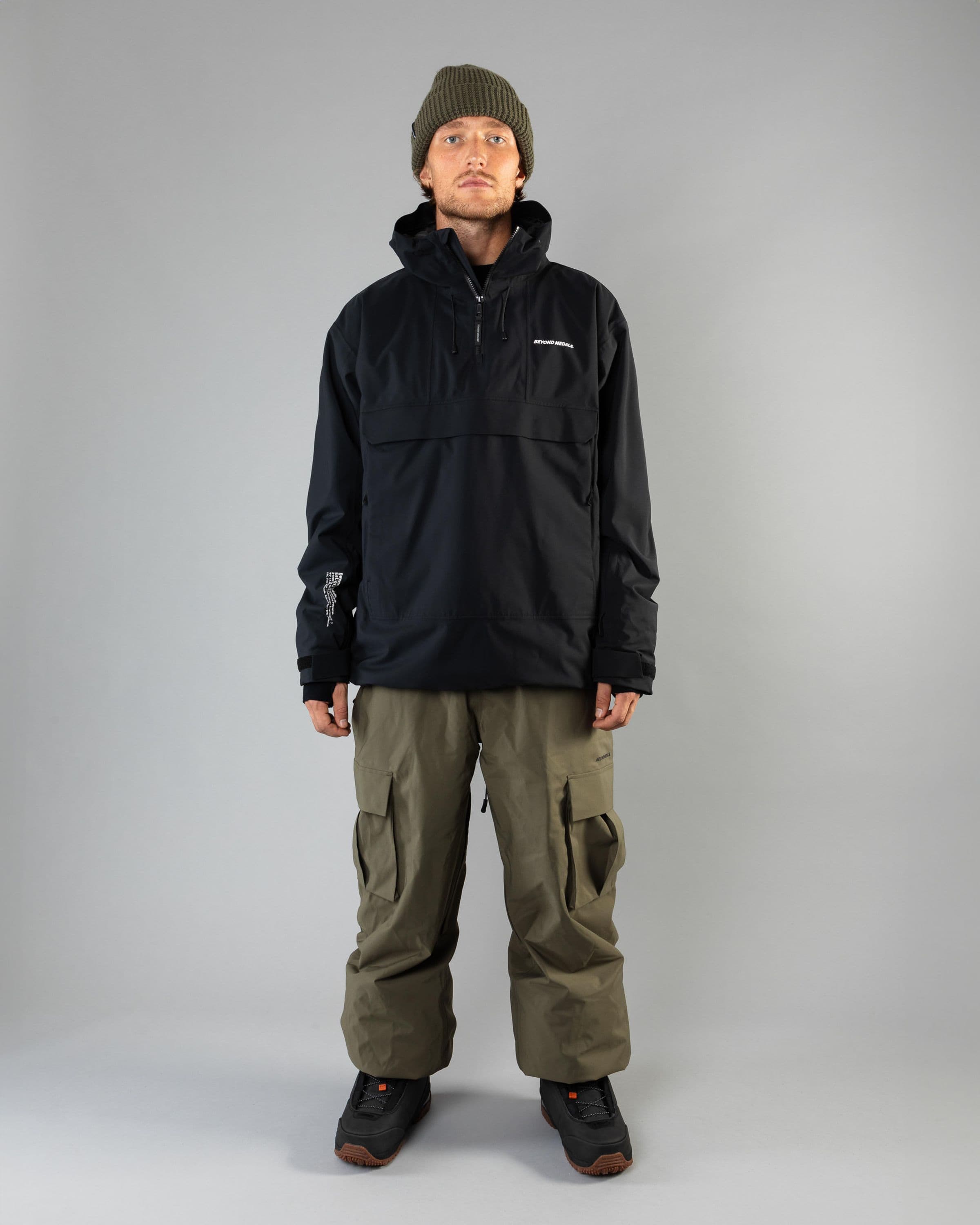 Outerwear clothing, Anorak 2L in black worn by LUDVIG BILLTOFT, Beyond Medals, 2024, full