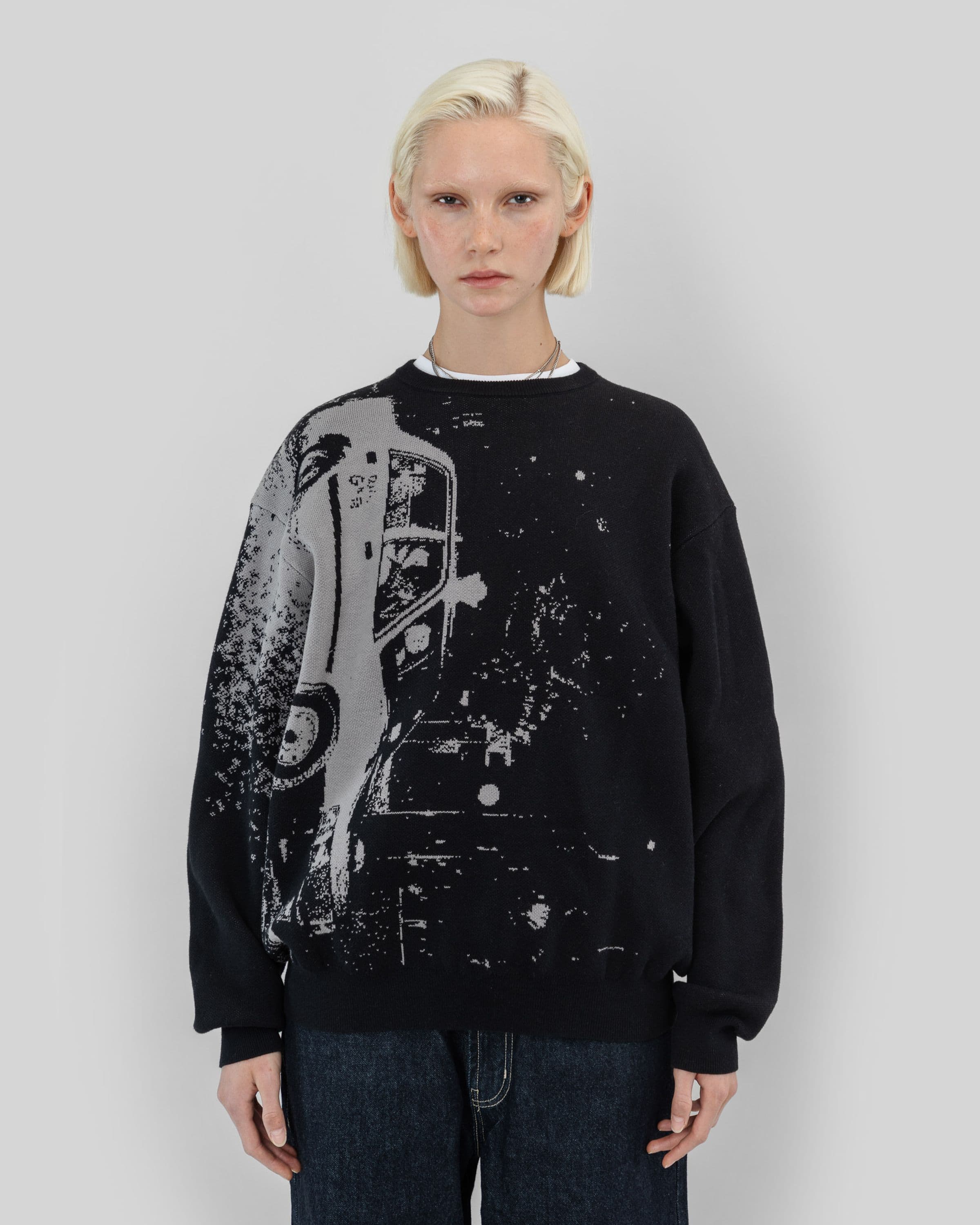 Jacquard Knit Sweater