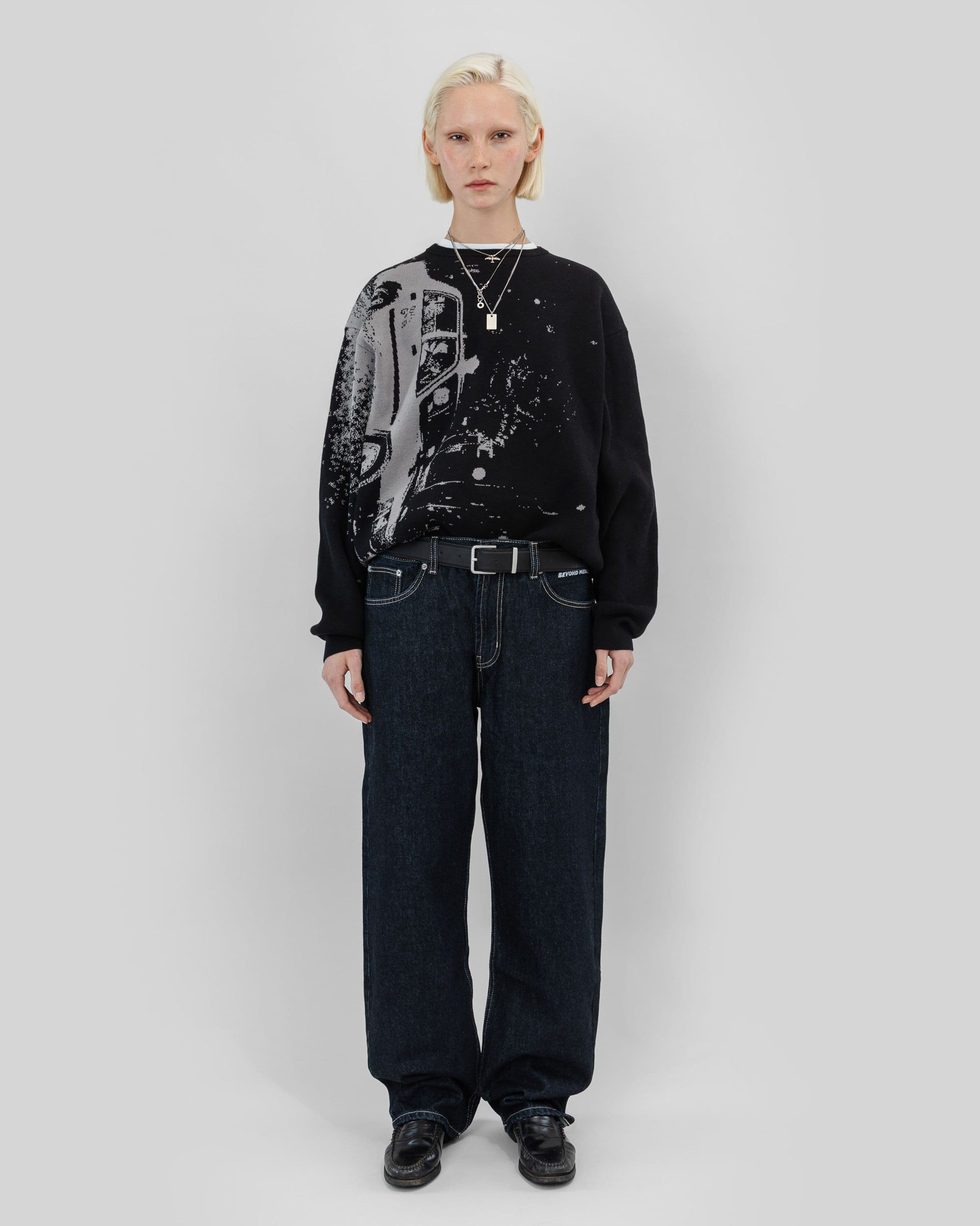 Jacquard Knit Sweater